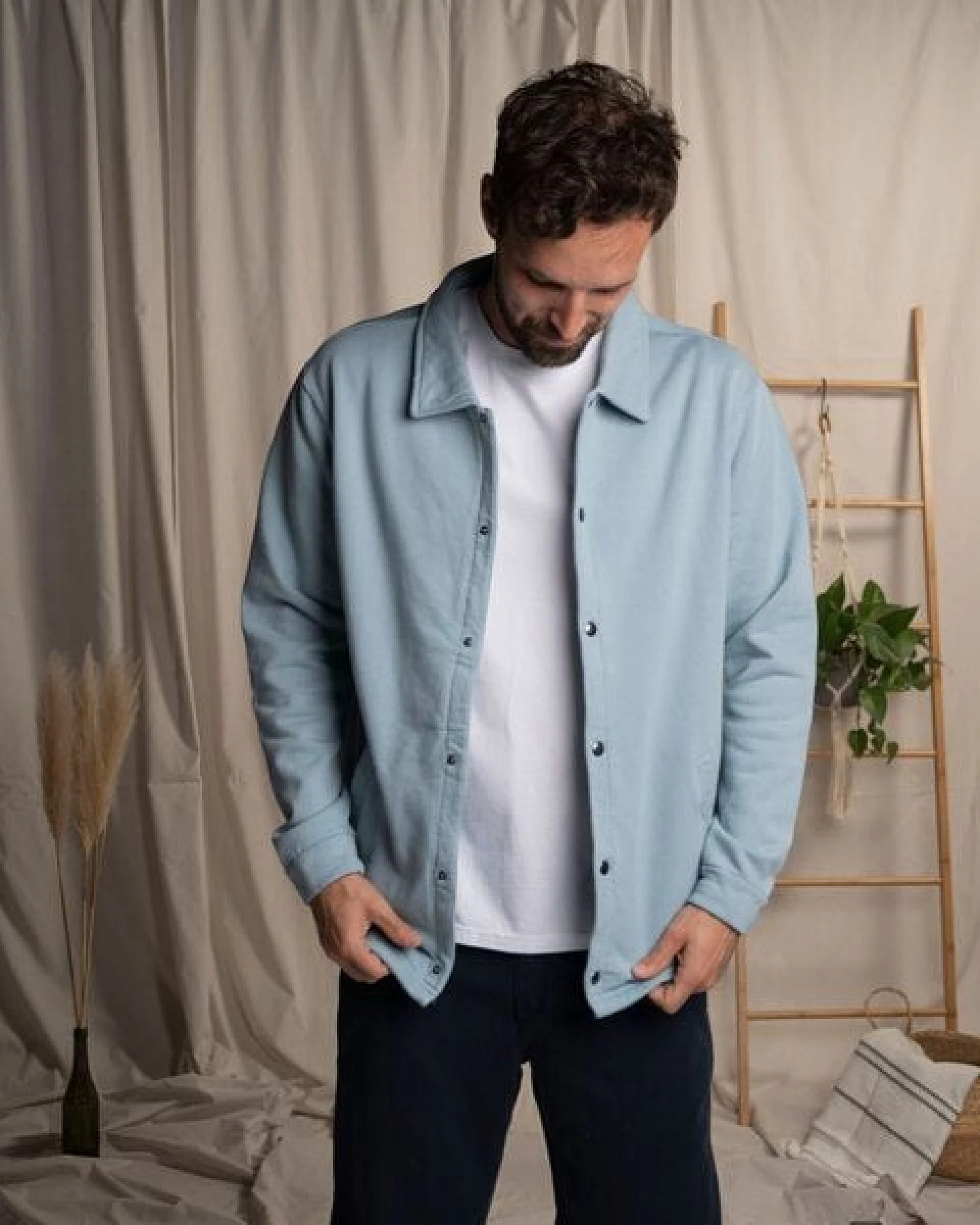 Vresh Clothing Ralv - Sweatjacke aus Biobaumwolle – Ansicht 4