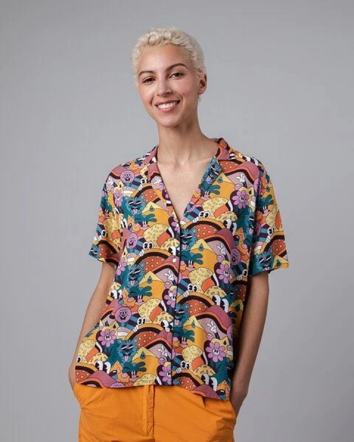 Brava Fabrics YEYE WELLER ALOHA BLOUSE YELLOW