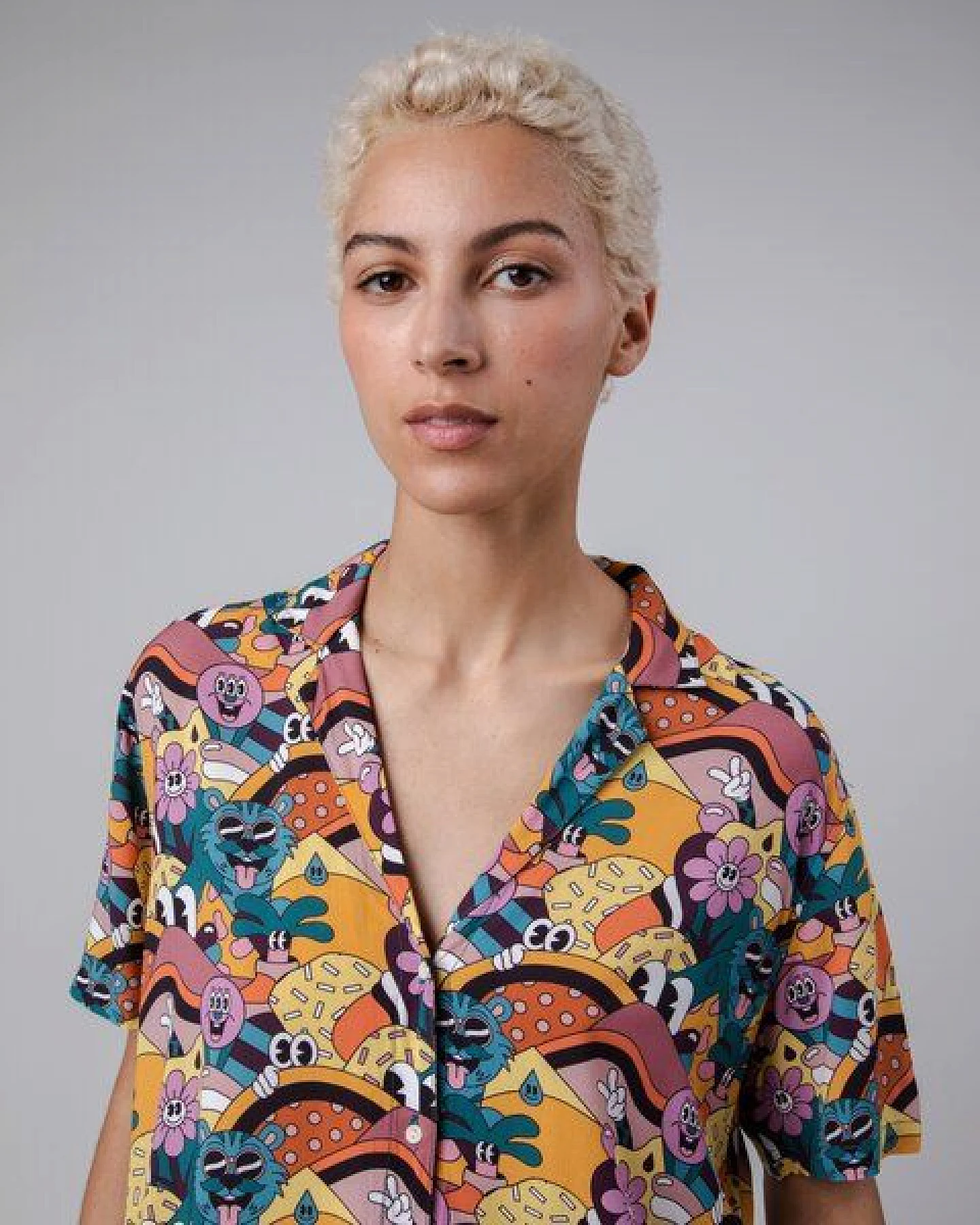Brava Fabrics YEYE WELLER ALOHA BLOUSE YELLOW – Ansicht 3