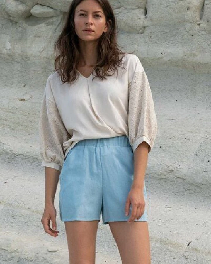 WiDDA berlin kurze Jeans-Shorts aus TENCEL® Chambray