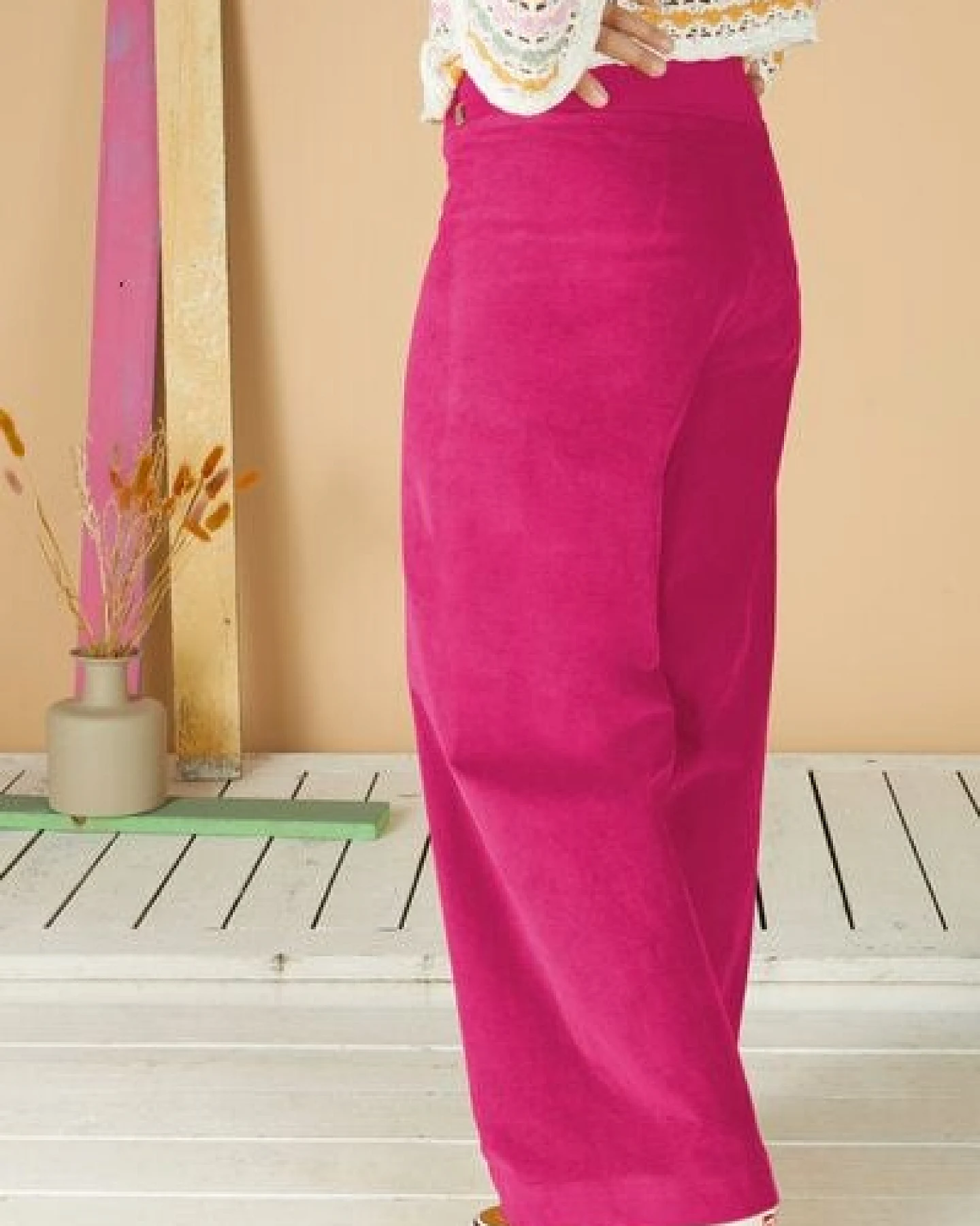 La Gitana Damen Cordhose „Lina“ aus Stretch Bio Baumwolle, Passform: Loose Fit – Ansicht 3