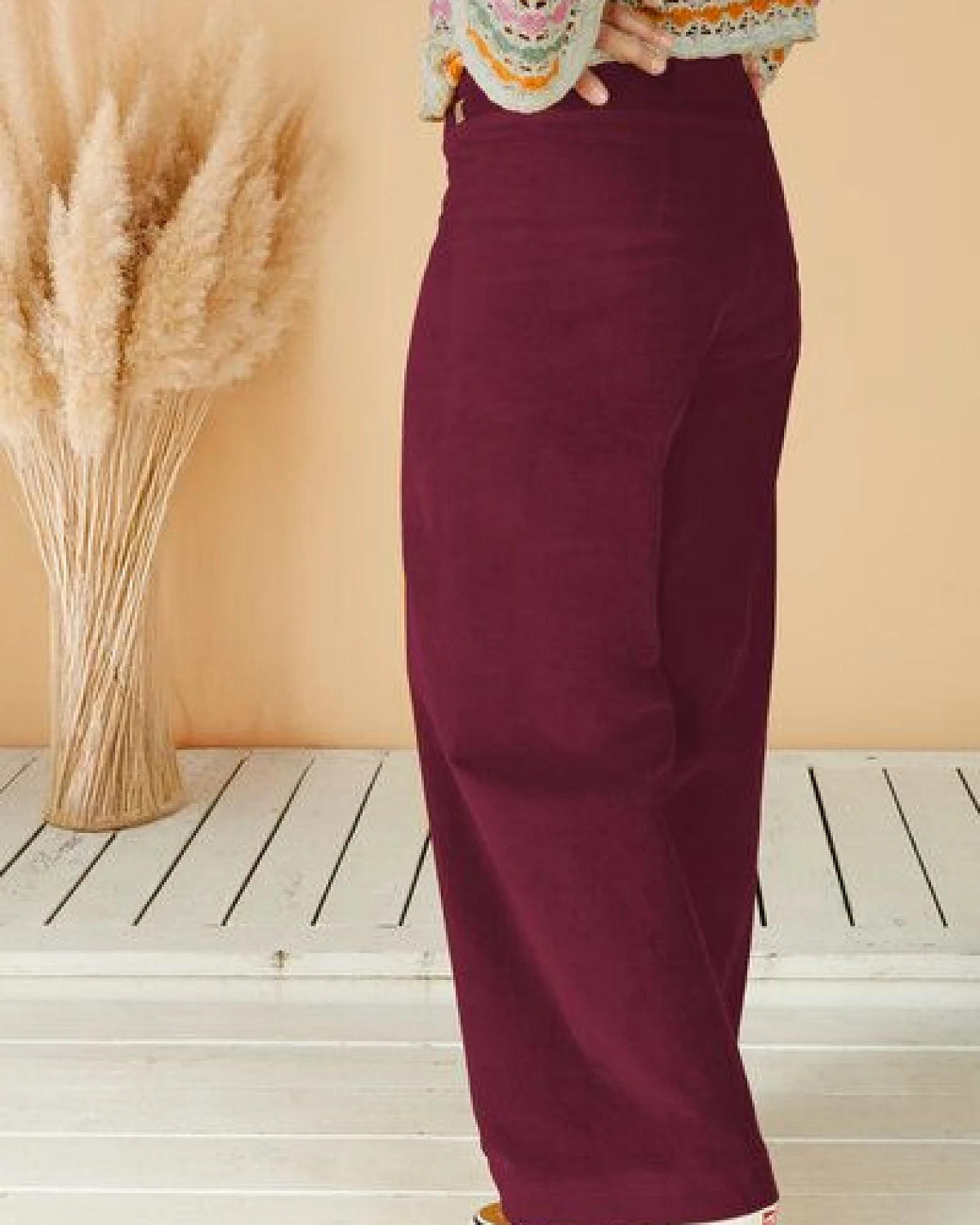 La Gitana Damen Cordhose „Lina“ aus Stretch Bio Baumwolle, Passform: Loose Fit – Ansicht 2