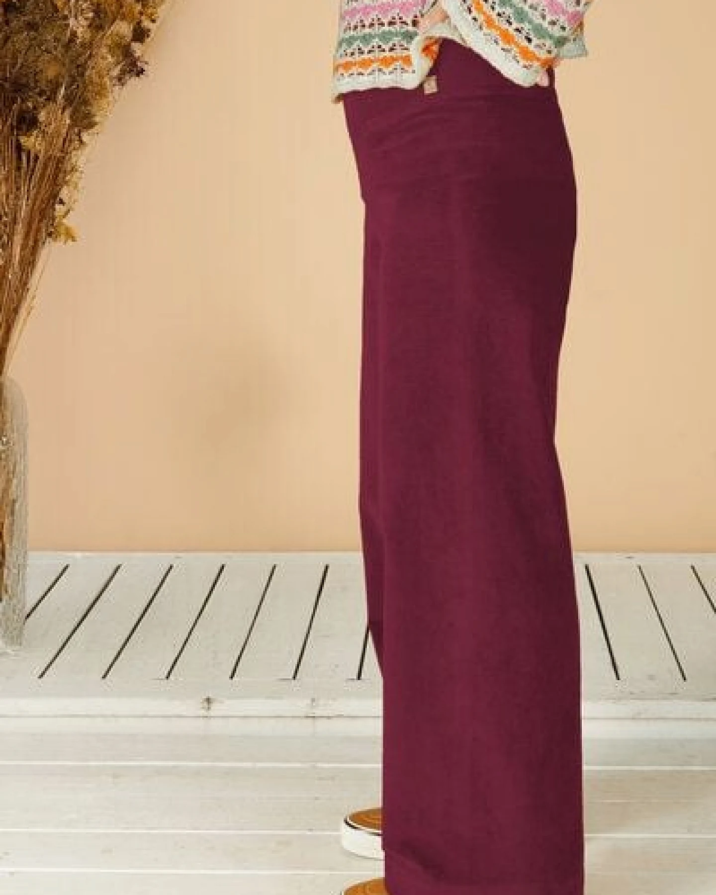 La Gitana Damen Cordhose „Lina“ aus Stretch Bio Baumwolle, Passform: Loose Fit – Ansicht 3