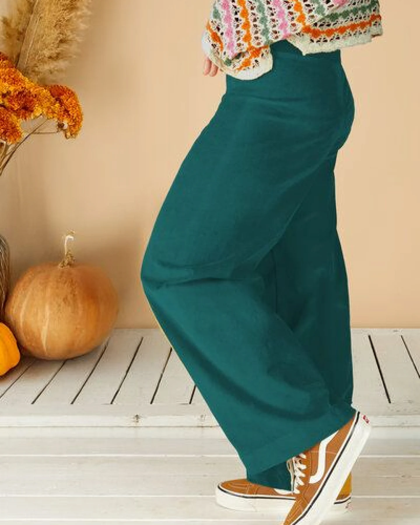 La Gitana Damen Cordhose „Lina“ aus Stretch Bio Baumwolle, Passform: Loose Fit – Ansicht 2