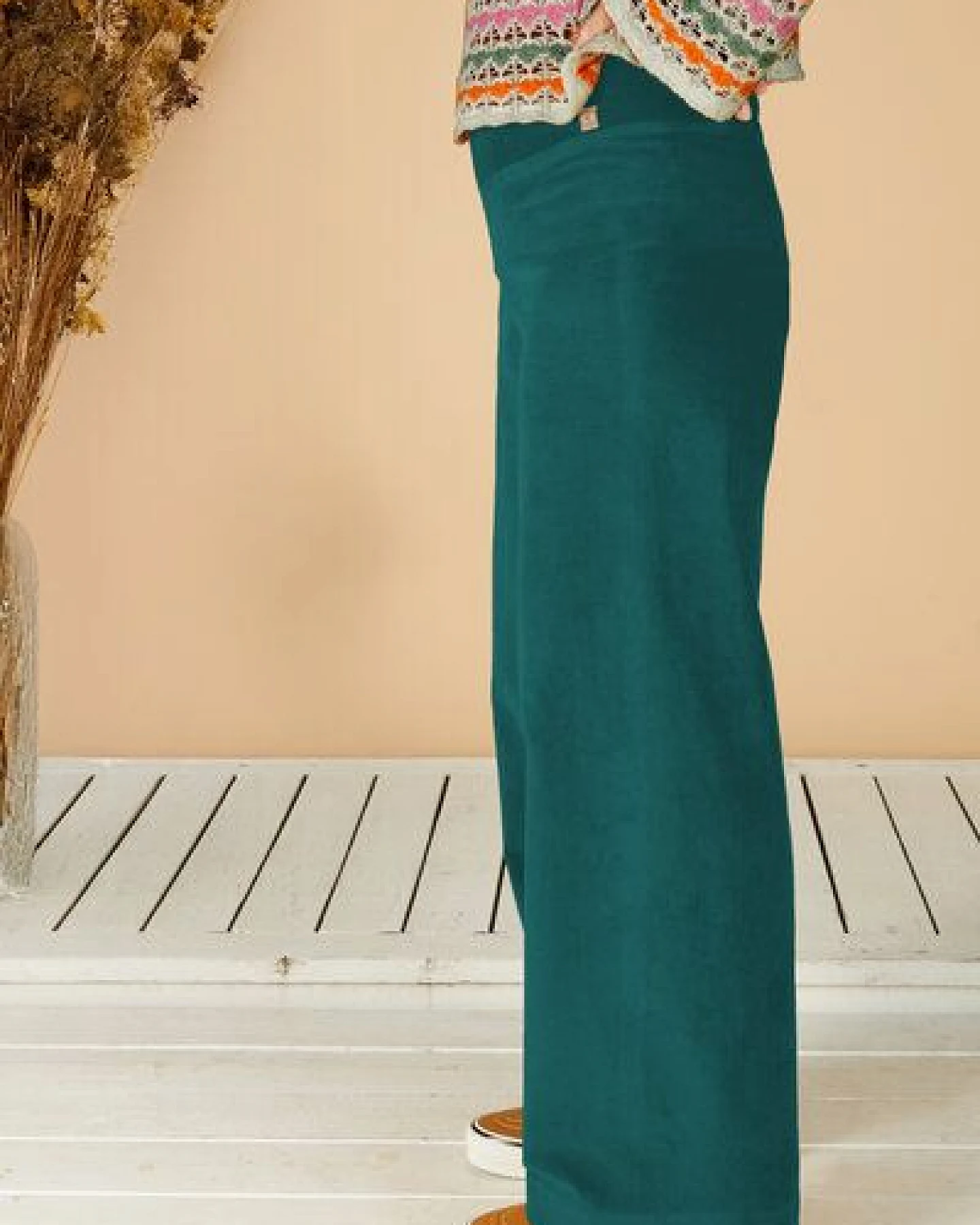 La Gitana Damen Cordhose „Lina“ aus Stretch Bio Baumwolle, Passform: Loose Fit – Ansicht 3