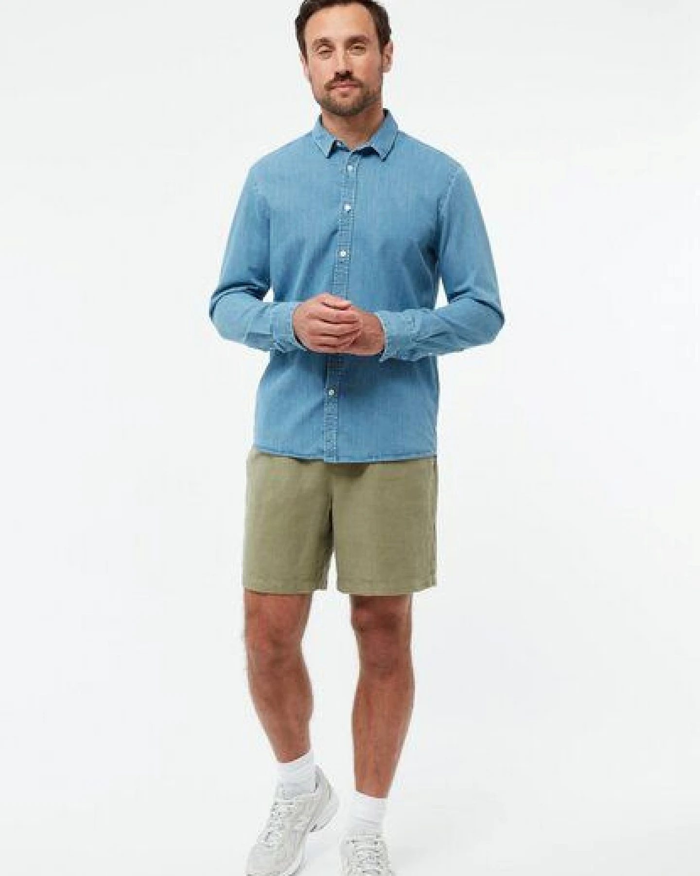 Givn Berlin Jeanshemd GBDEVIS regular aus Bio-Baumwolle - Light Blue (Denim) – Ansicht 2
