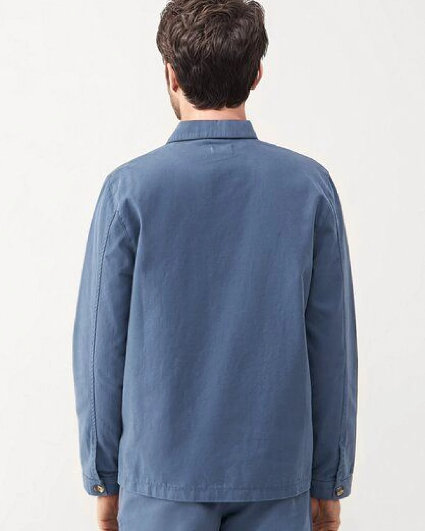 Givn Berlin Overshirt GBBEN aus Bio-Baumwolle - Steel Blue – Ansicht 2
