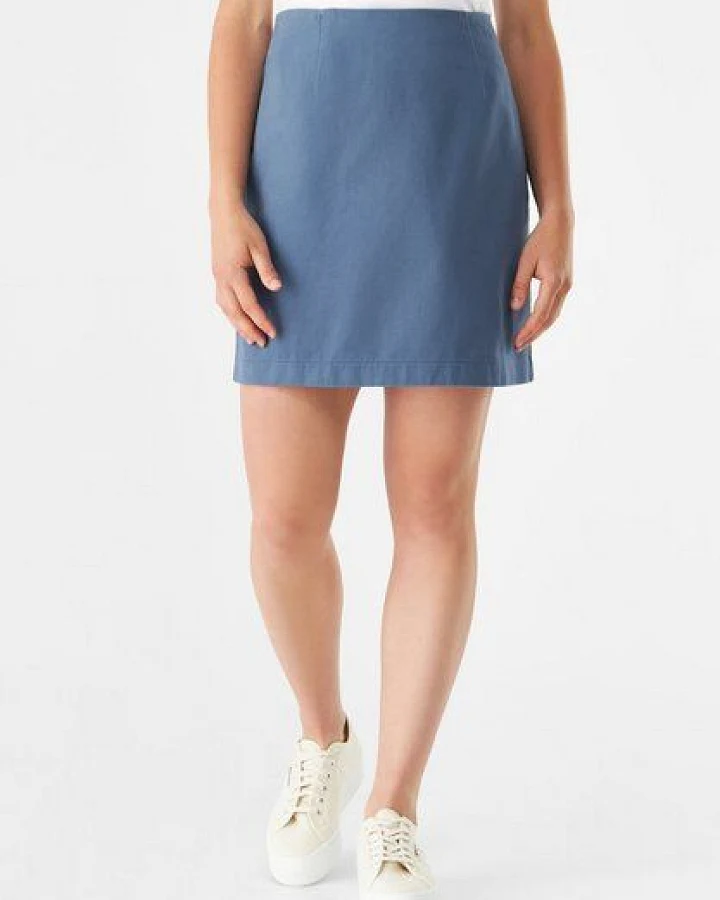 Givn Berlin Rock GBGEORGIA slim Fit aus Bio-Baumwolle mit Reißverschluss - Steel Blue