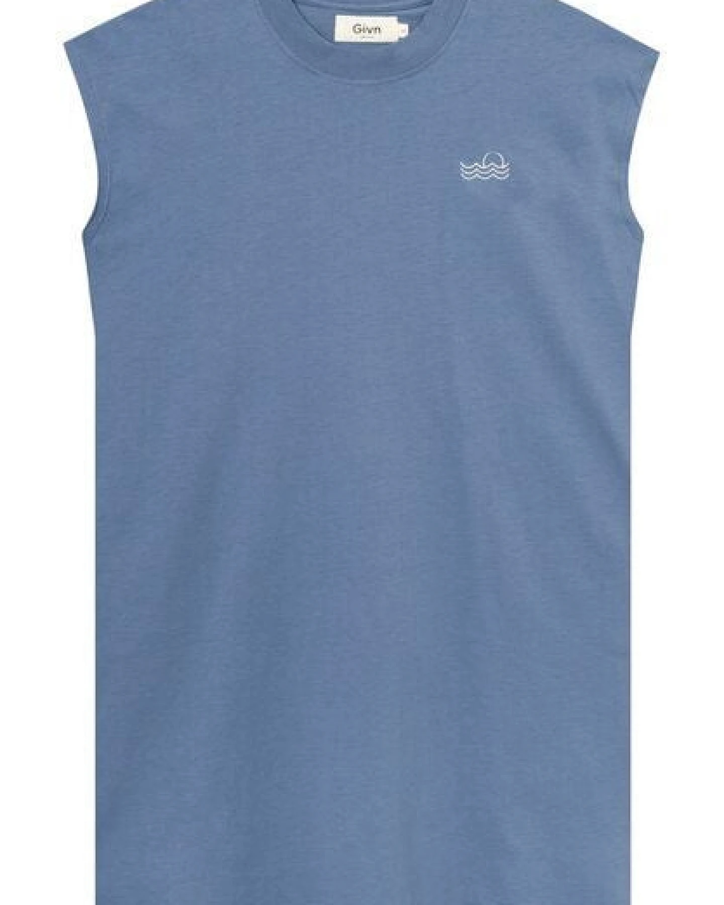 Givn Berlin Jerseykleid GBCAITY (SeaSun) relaxed Fit aus Bio-Baumwolle - Steel Blue – Ansicht 4