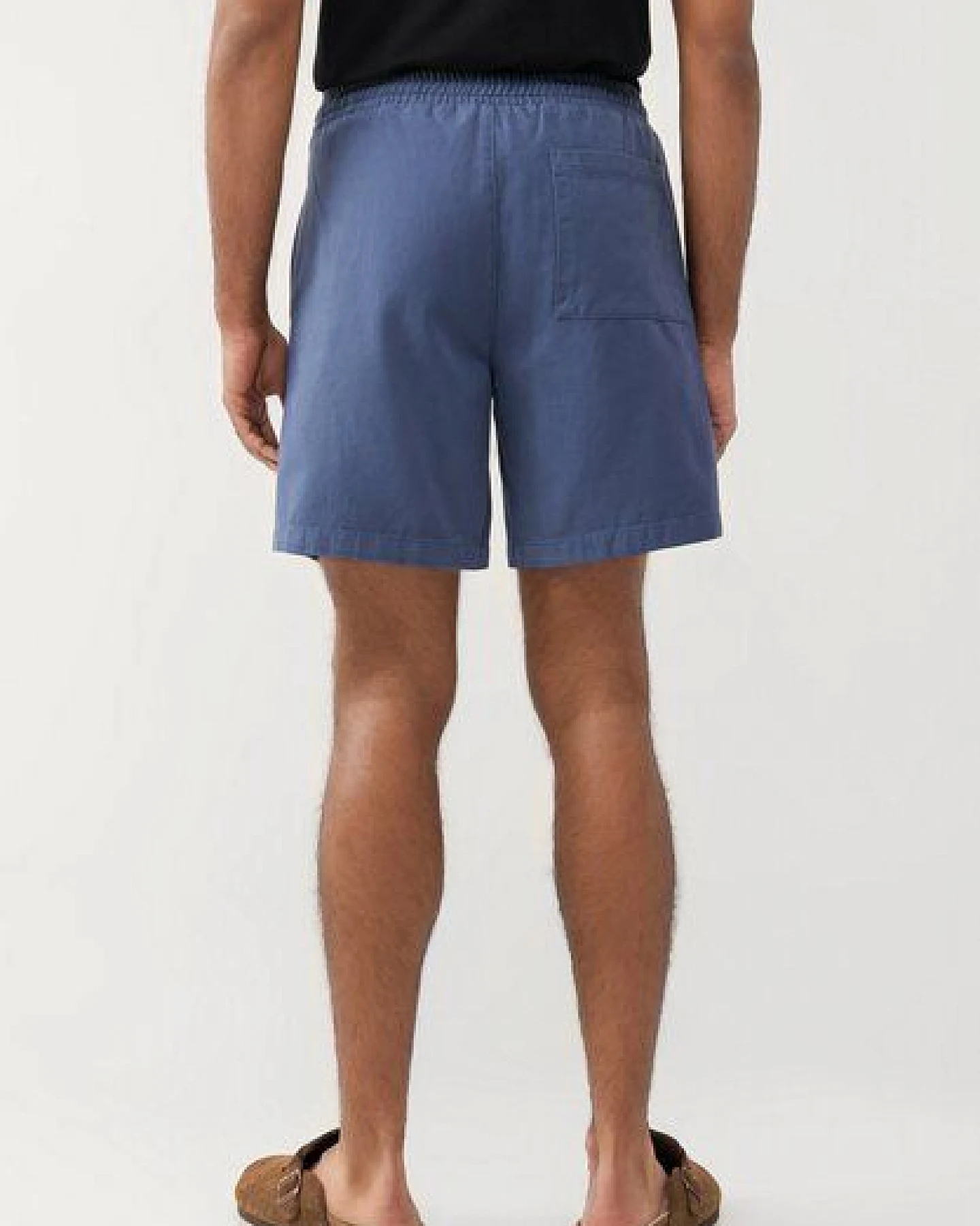 Givn Berlin Shorts GBLAURIN aus Bio-Baumwolle mit elastischem Bund - Steel Blue – Ansicht 2
