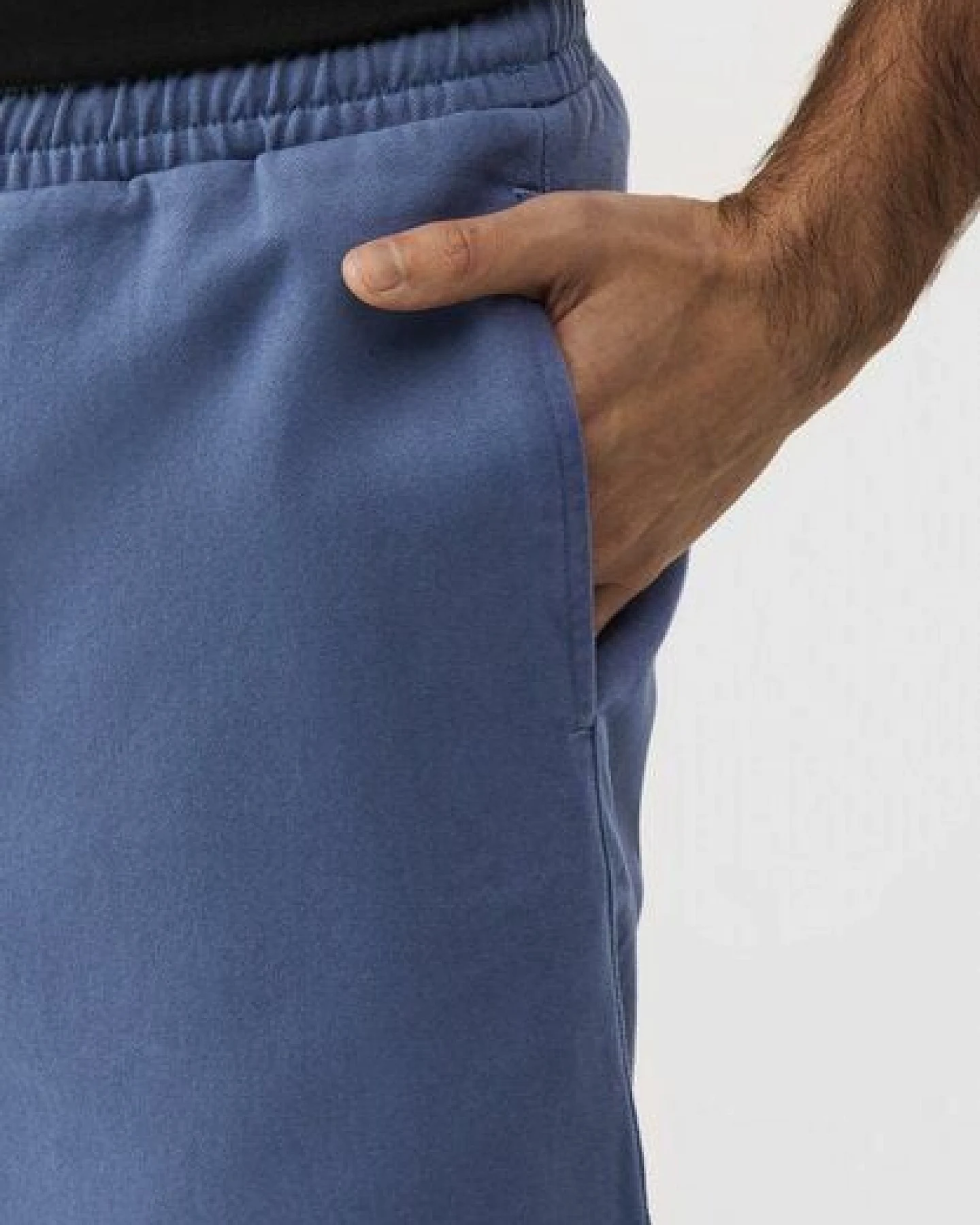 Givn Berlin Shorts GBLAURIN aus Bio-Baumwolle mit elastischem Bund - Steel Blue – Ansicht 4