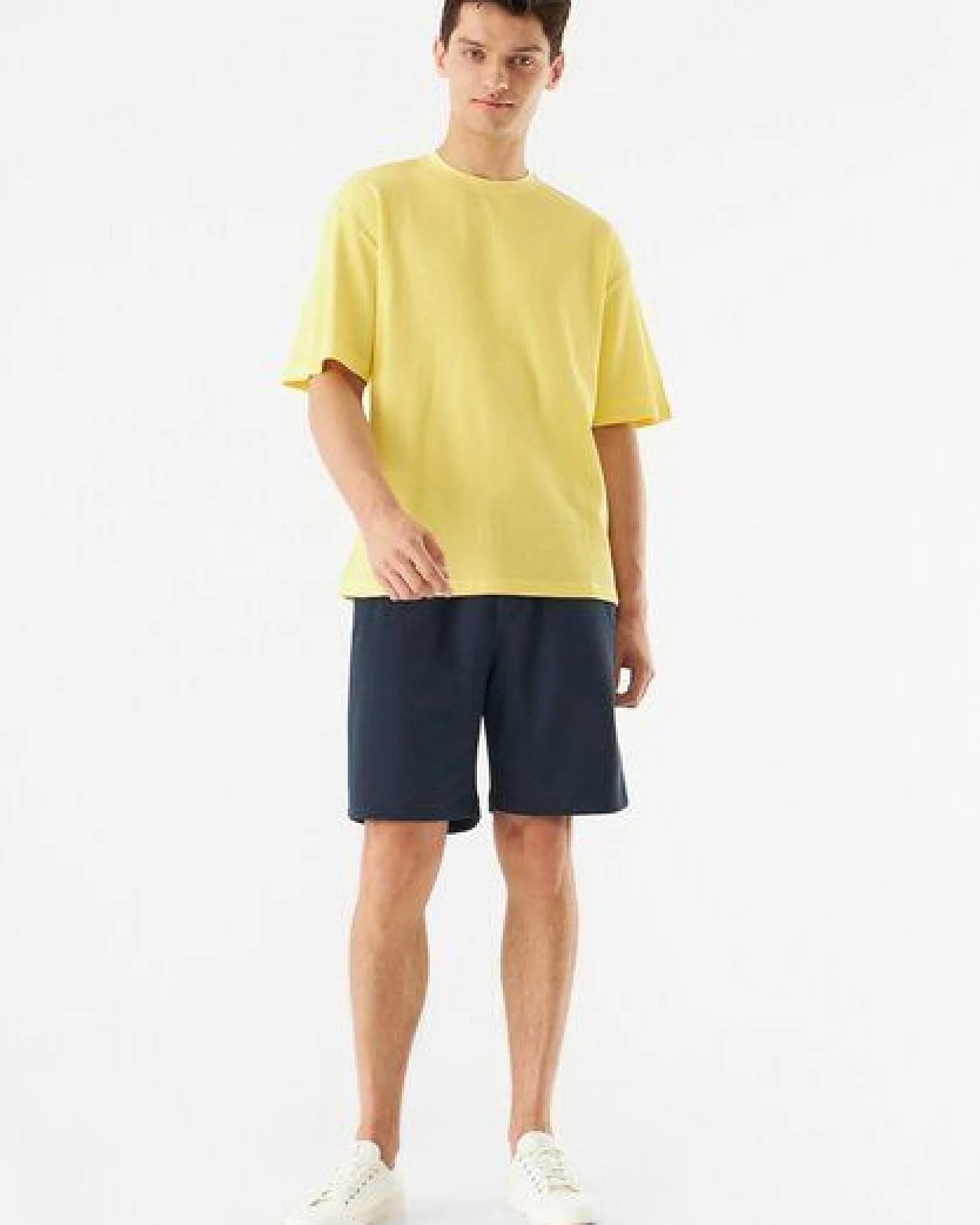 Givn Berlin Sweatshorts GBPASCAL aus Bio-Baumwolle mit elastischem Bund - Midnight Blue – Ansicht 3