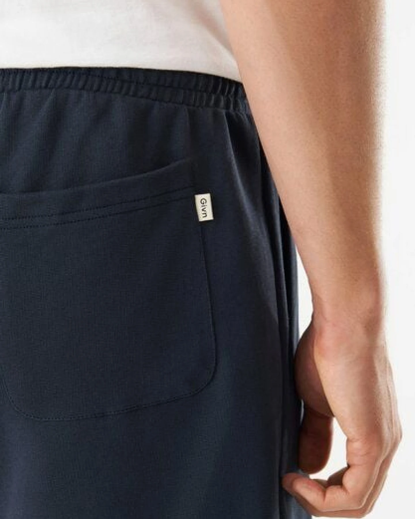 Givn Berlin Sweatshorts GBPASCAL aus Bio-Baumwolle mit elastischem Bund - Midnight Blue – Ansicht 4