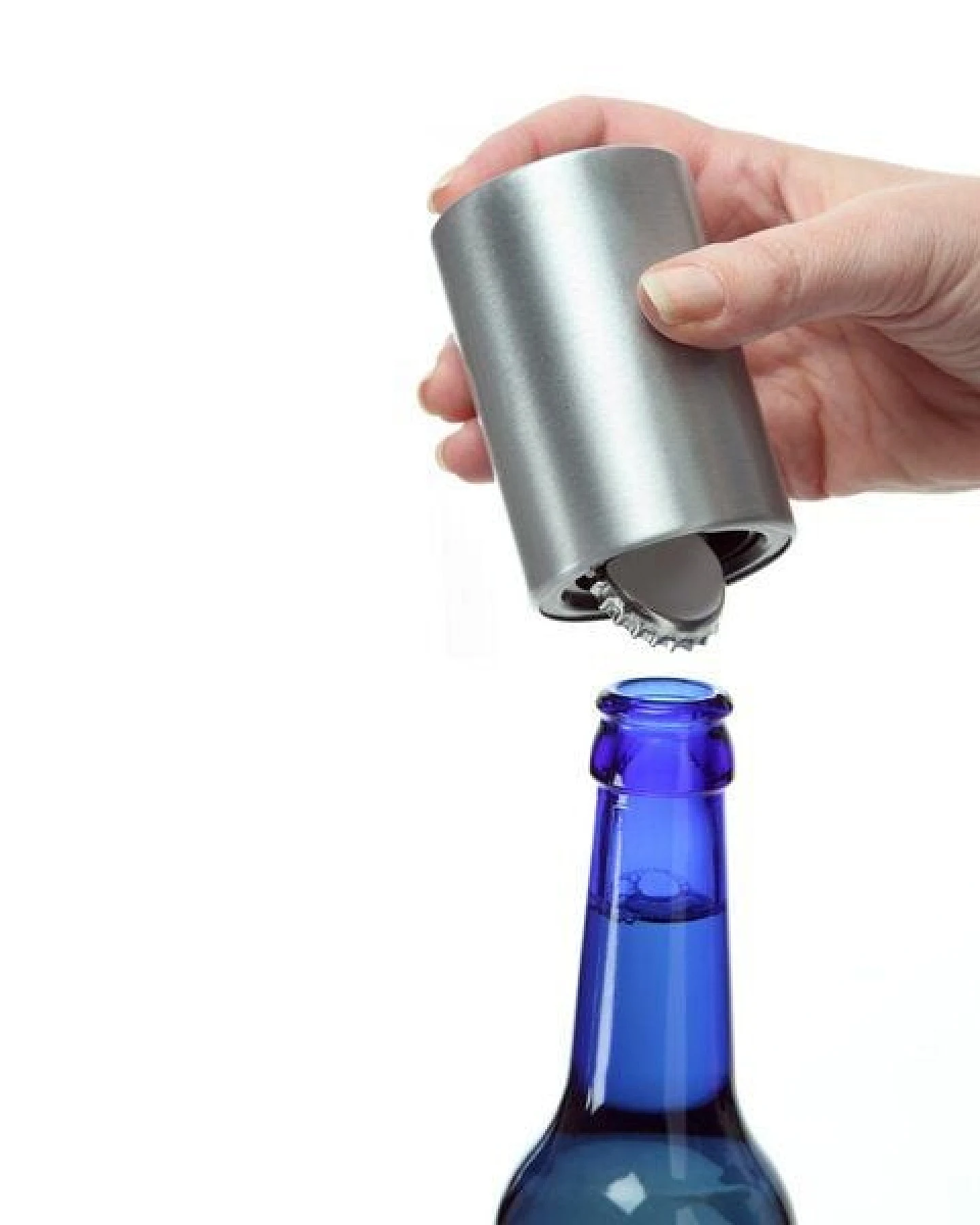 elasto Kronkorkenöffner mit Push-Up-Funktion - automatischer Kapselheber – Ansicht 4