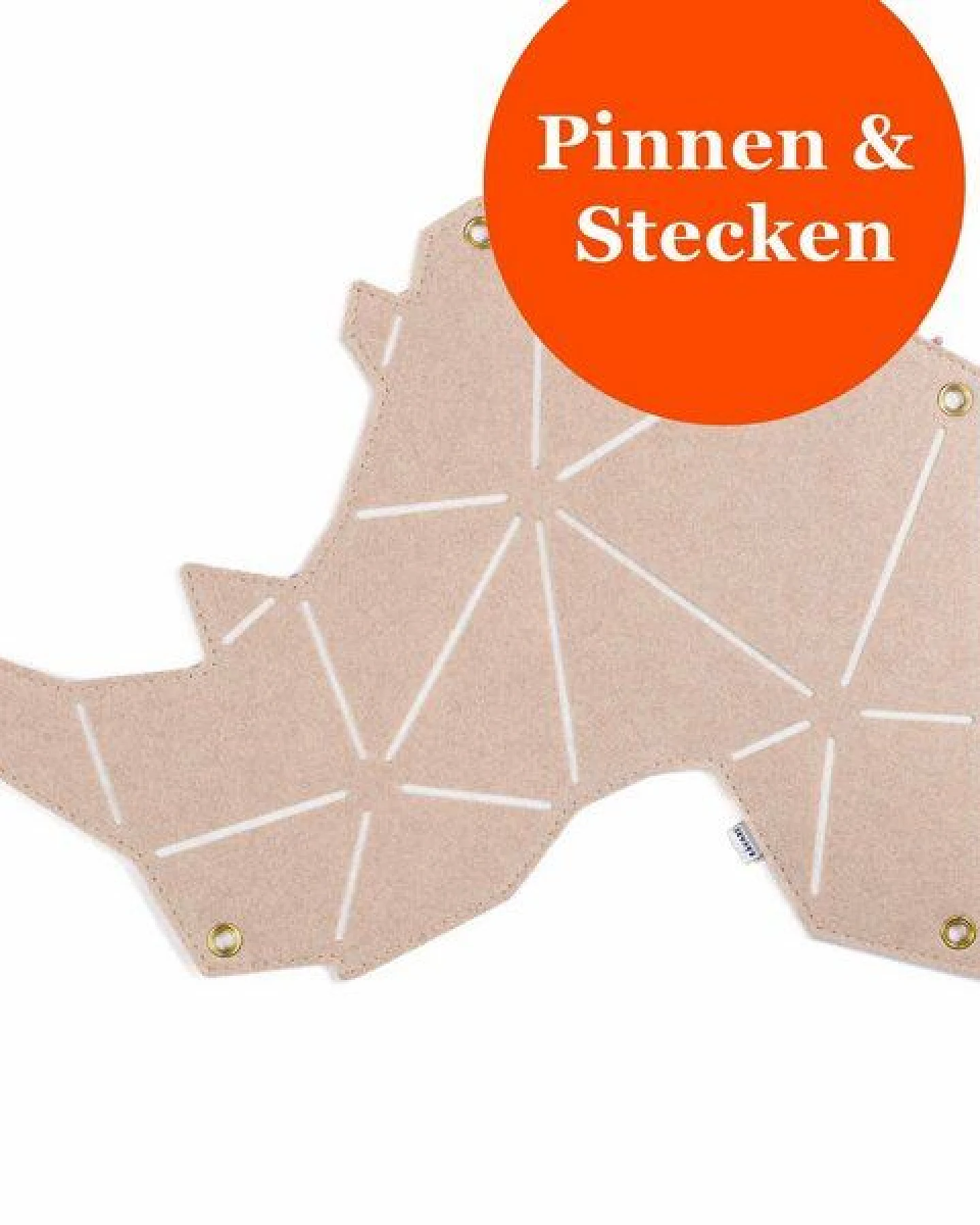 Nashorn-Pinnwand zum Stecken & Pinnen für Kinderzimmer von RÅVARE (NAS) – Ansicht 4