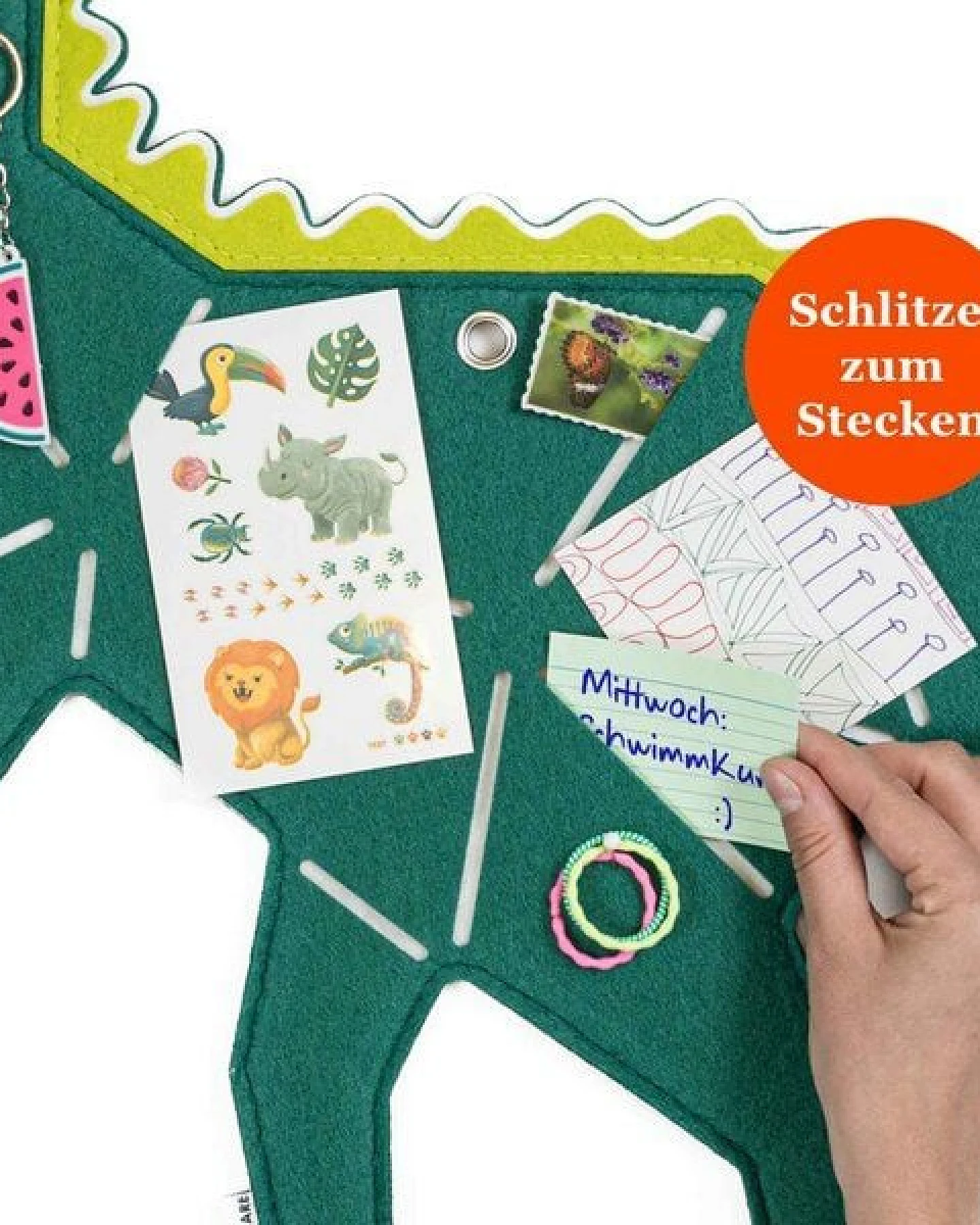 Dino-Pinnwand "TYREX" zum Stecken & Pinnen für Kinderzimmer von RÅVARE (TYREX) – Ansicht 4