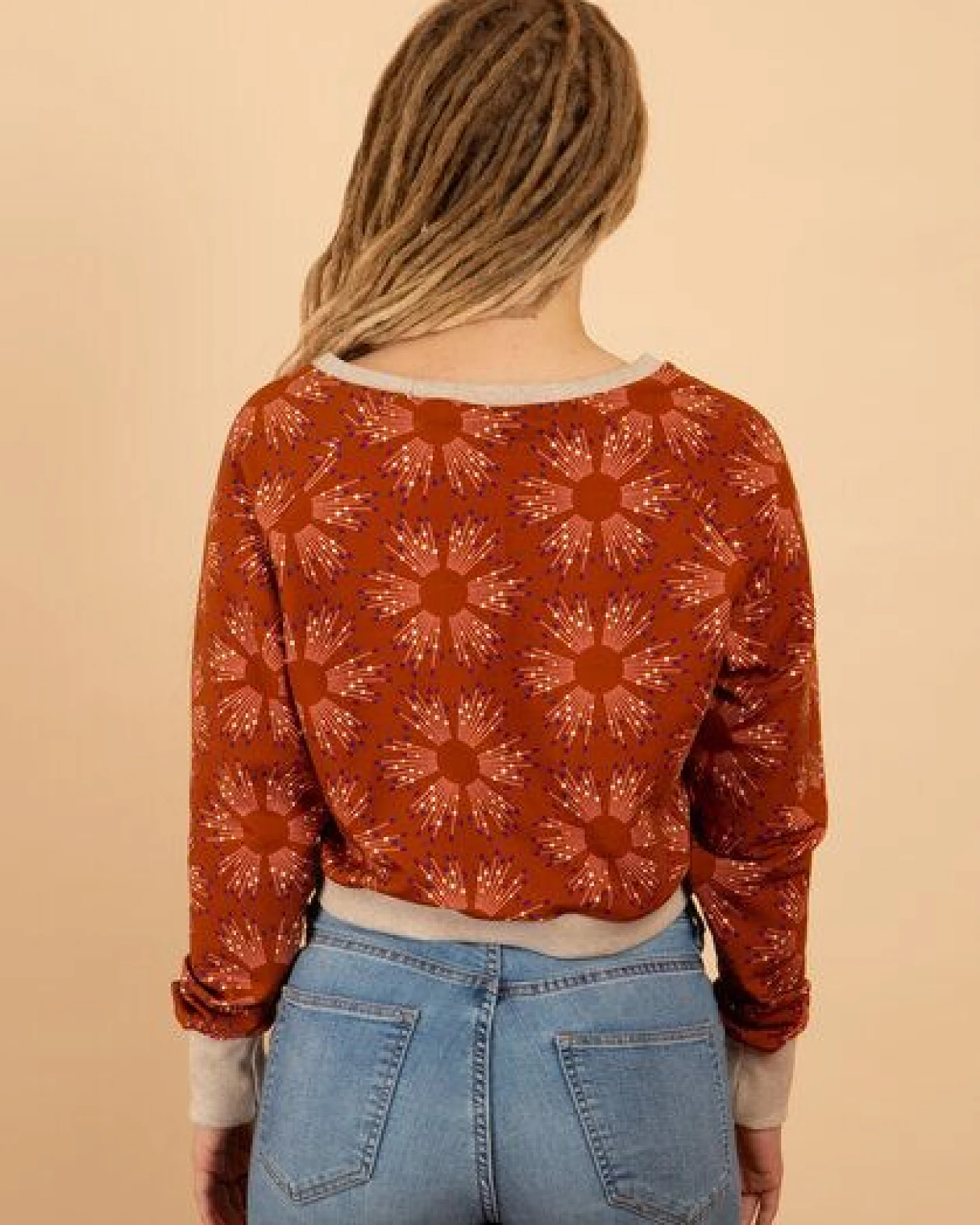 Die rote Zora Cropped Sweater Starlight – Ansicht 3