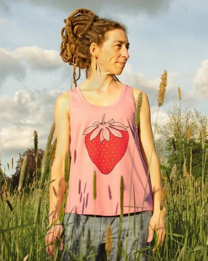 Cmig Damen Tank-Top Erdbeere in canyon pink