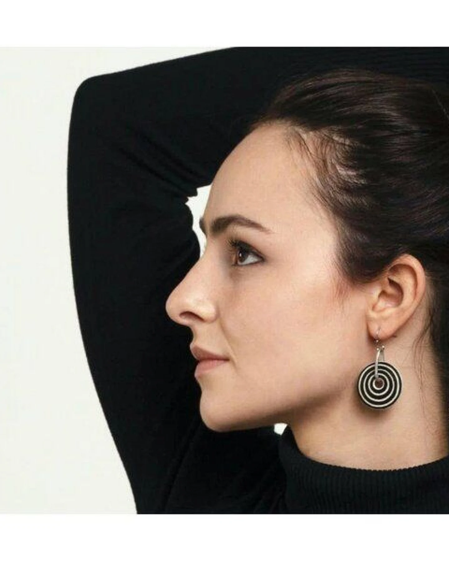 Mambu Design Upcycling Ohrringe - Circles - Straußeneischmuck – Ansicht 2