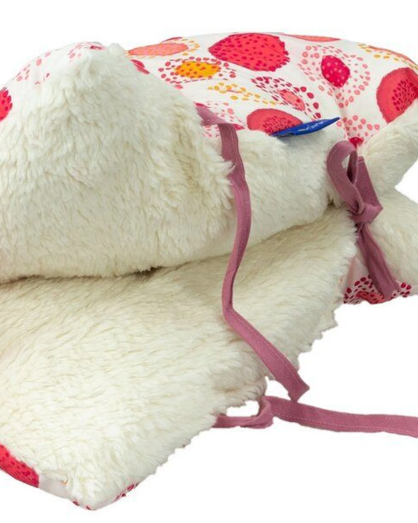 Flosinn Kuschelkissen Elefant als Reisekissen mit Teddyplüsch aus Baumwolle. Personalisierbar – Ansicht 4