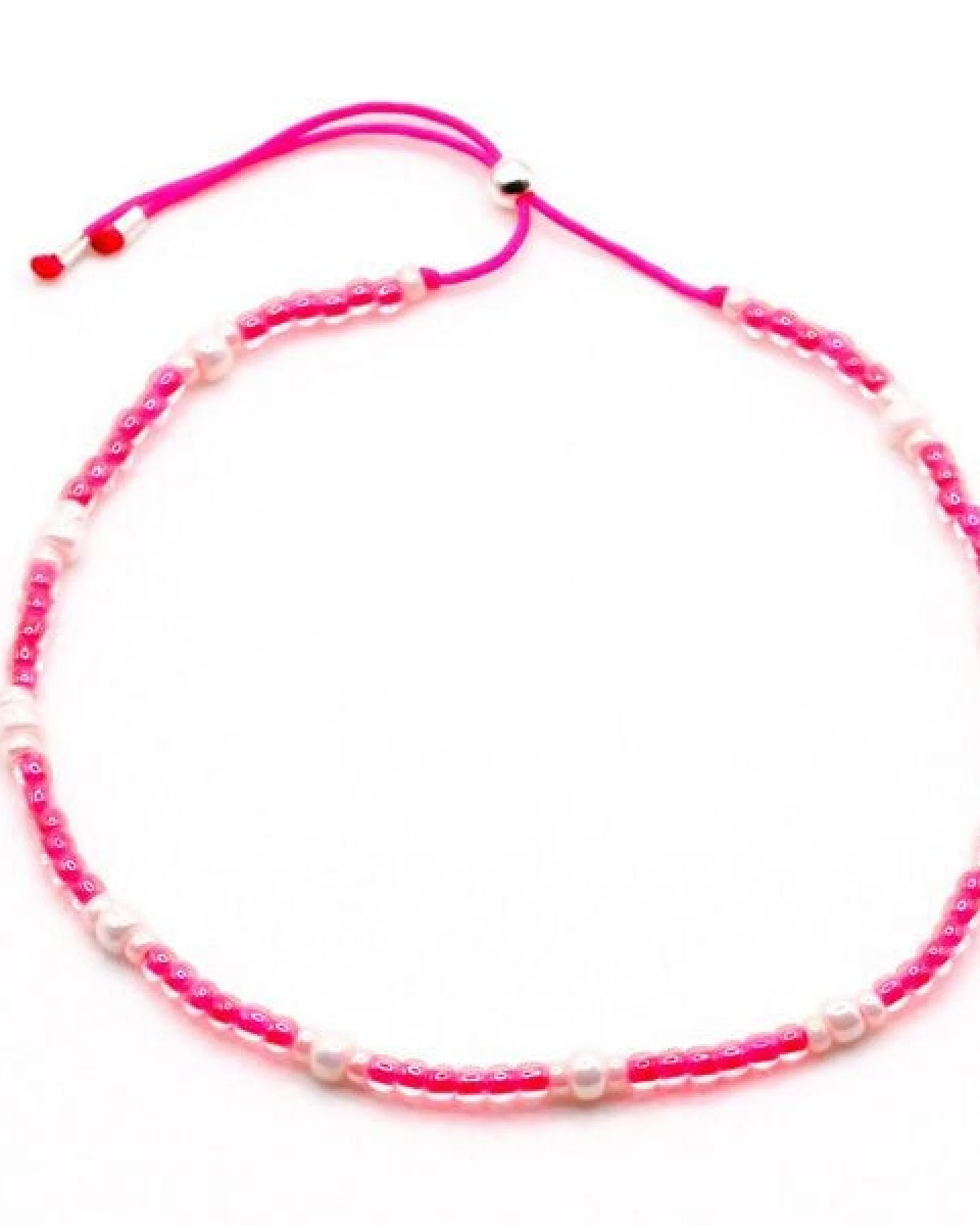juni Armband-Set "Karibik" - drei Armbänder in pink und apricot – Ansicht 3