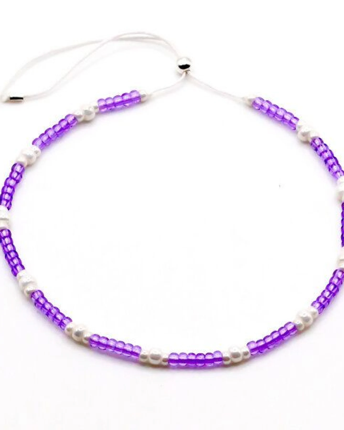 juni Sommer Perlenarmbänder Set "Curacao" in lila und apricot – Ansicht 3