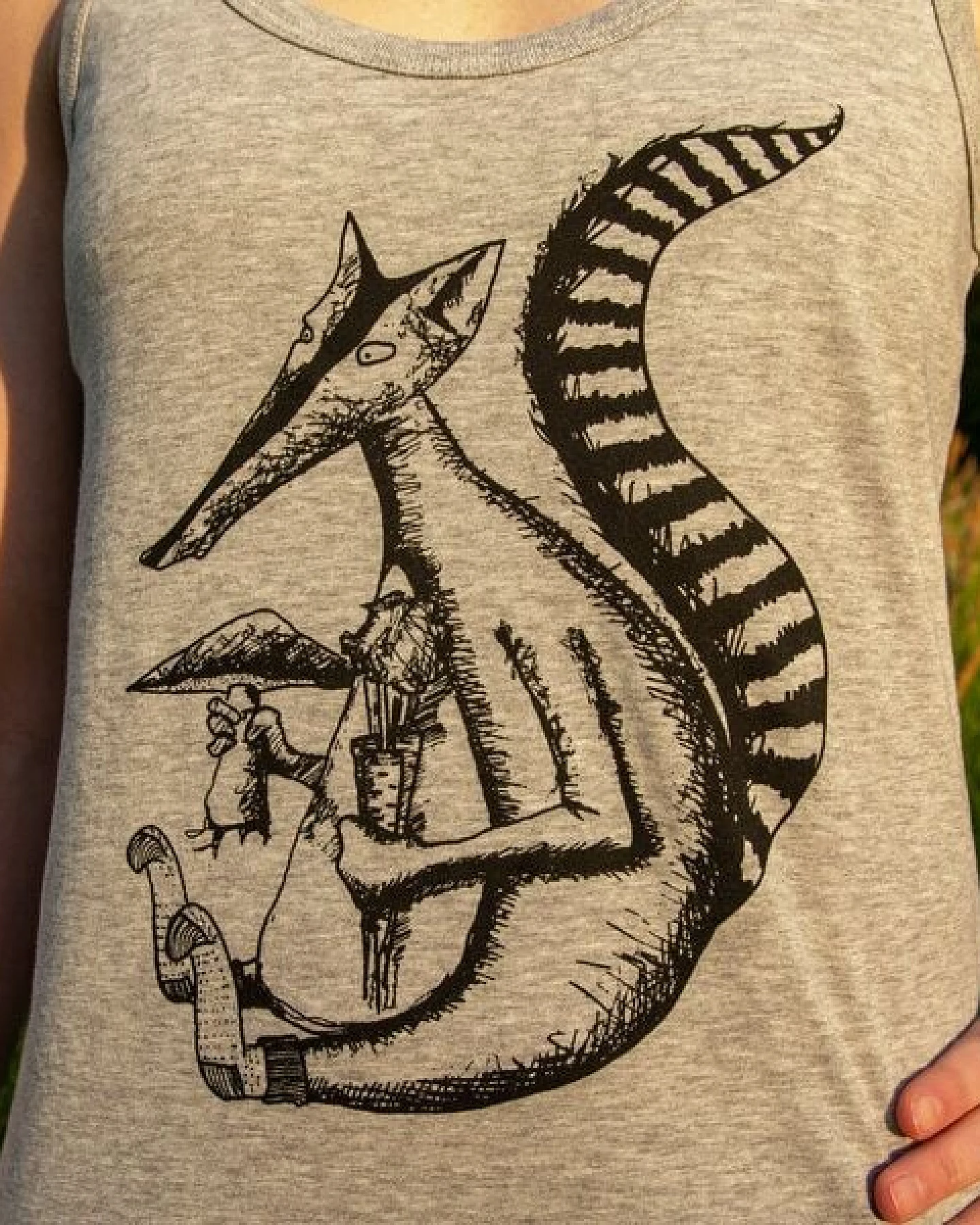 Cmig Damen Tank-Top Duchs in heather grey – Ansicht 2