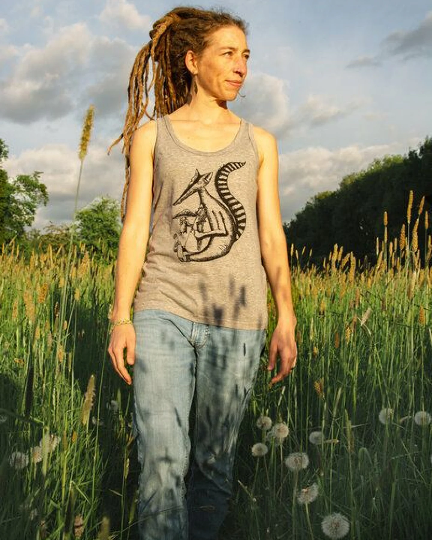 Cmig Damen Tank-Top Duchs in heather grey – Ansicht 3
