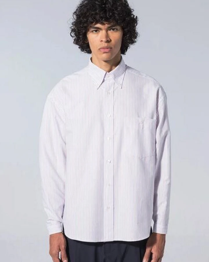 Unfeigned - Hemd Long Sleeve Baggy Shirt Oxford