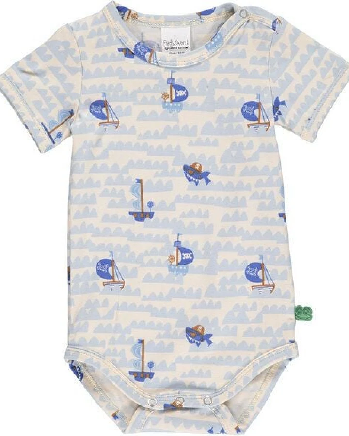 Fred's World by Green Cotton "Green Cotton" Body Kurzarm Pirat