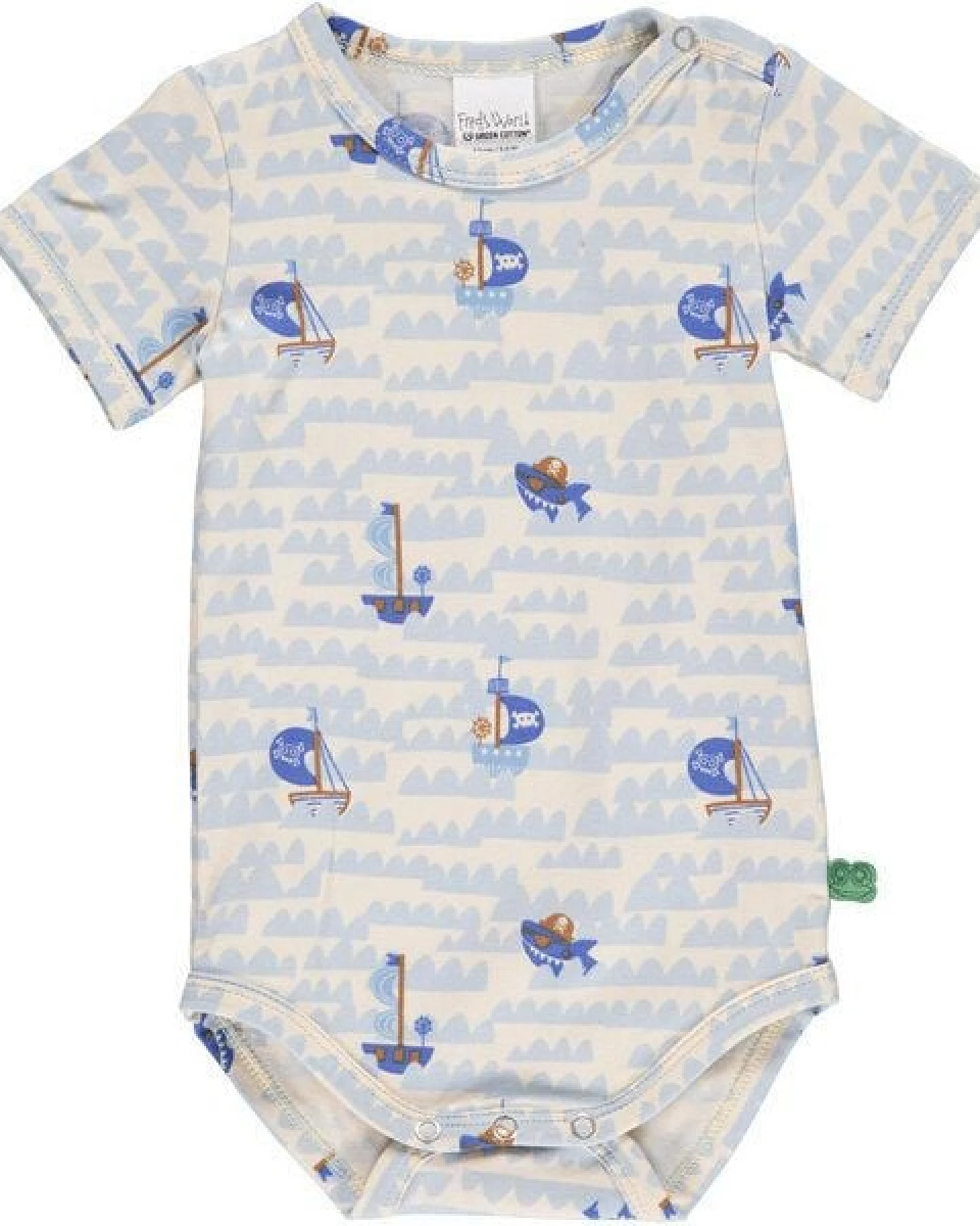 Fred's World by Green Cotton "Green Cotton" Body Kurzarm Pirat – Ansicht 2