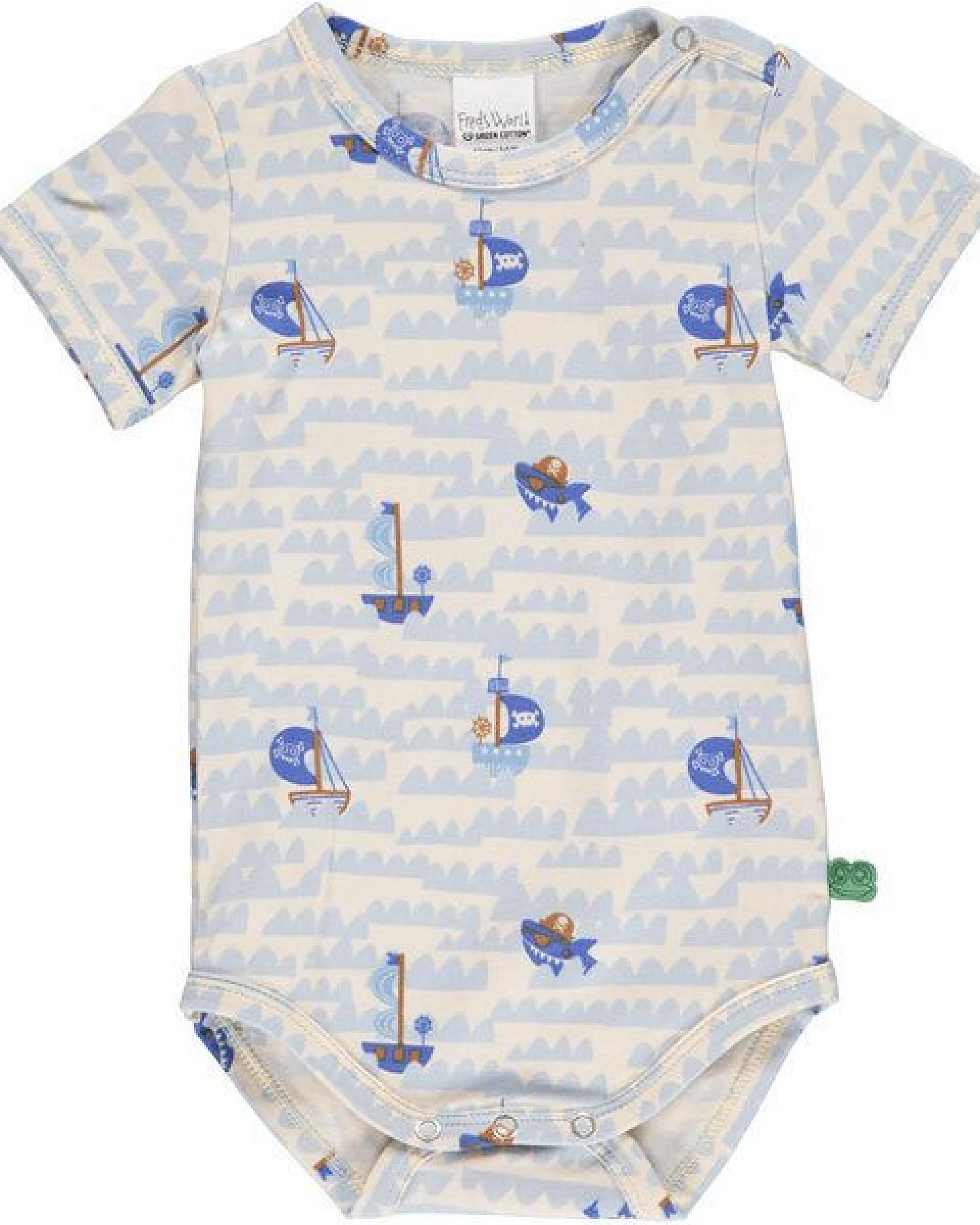 Fred's World by Green Cotton "Green Cotton" Body Kurzarm Pirat – Ansicht 2