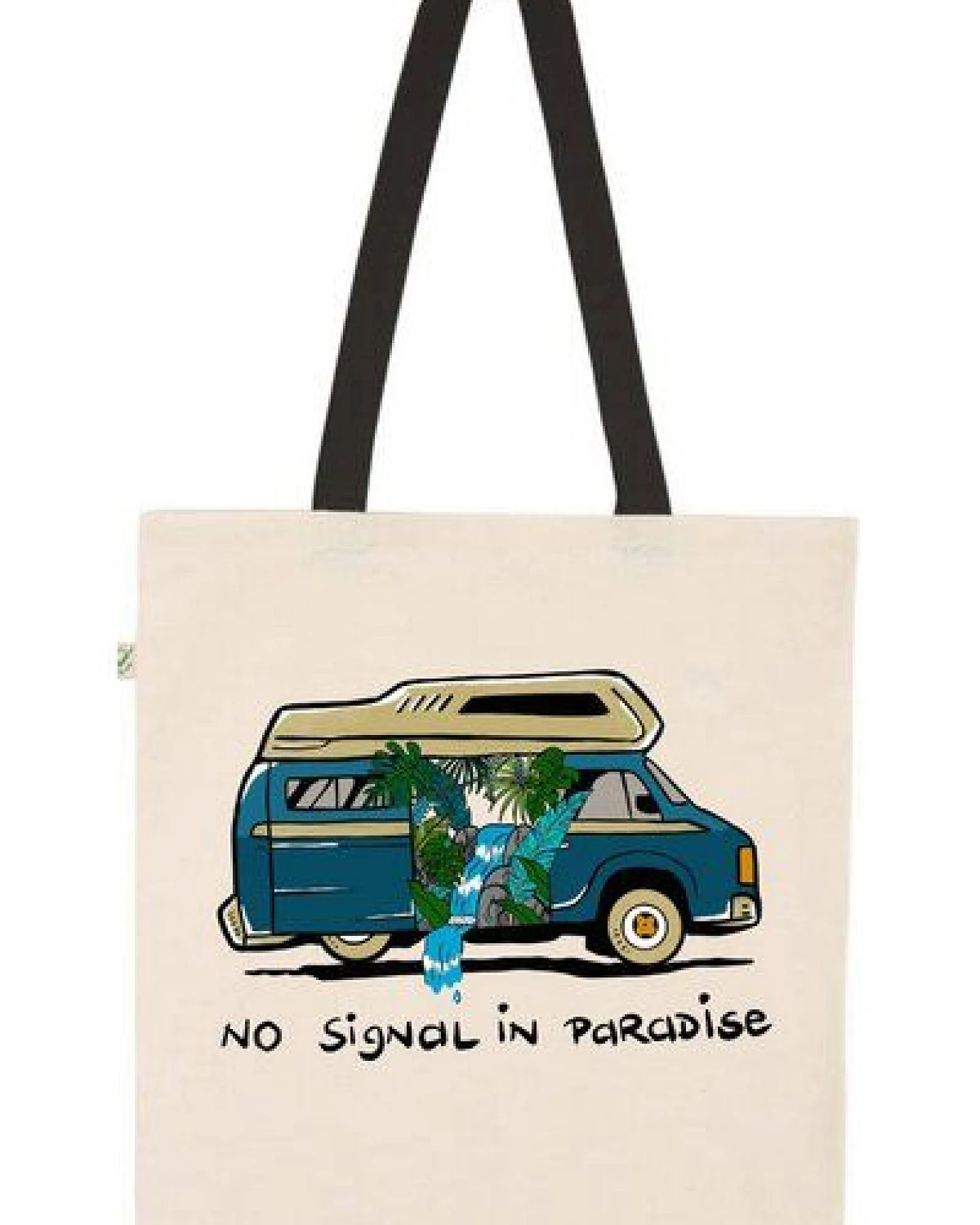 Zeachild Vanlife - no signal in paradise Jutebeutel – Ansicht 2