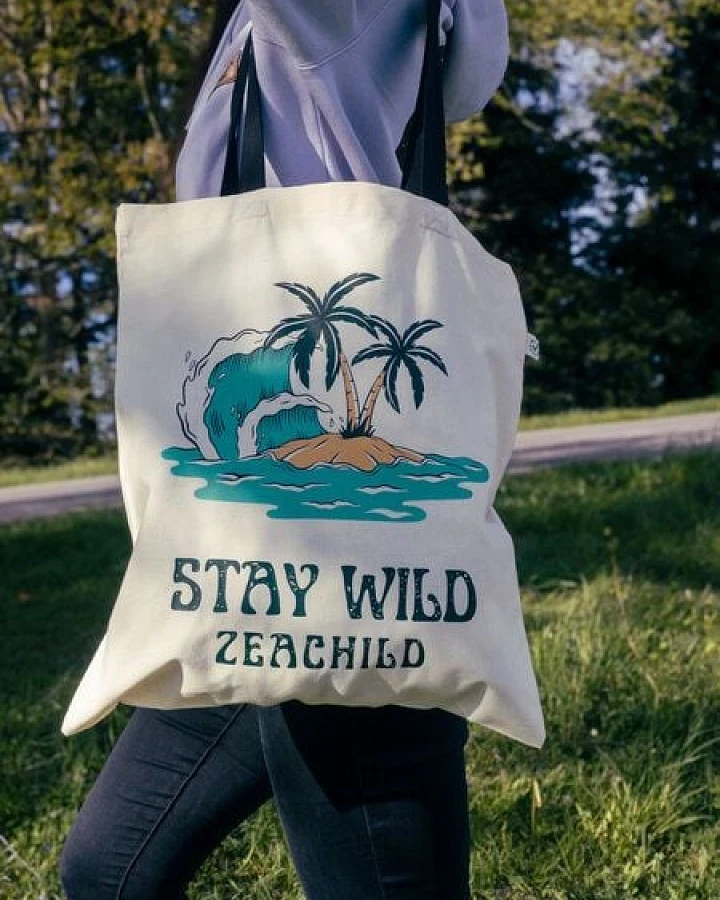 Zeachild Stay Wild Jutebeutel