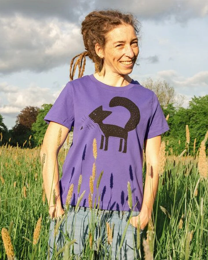 Cmig Damen T-Shirt Franzi Fuchs in purple love