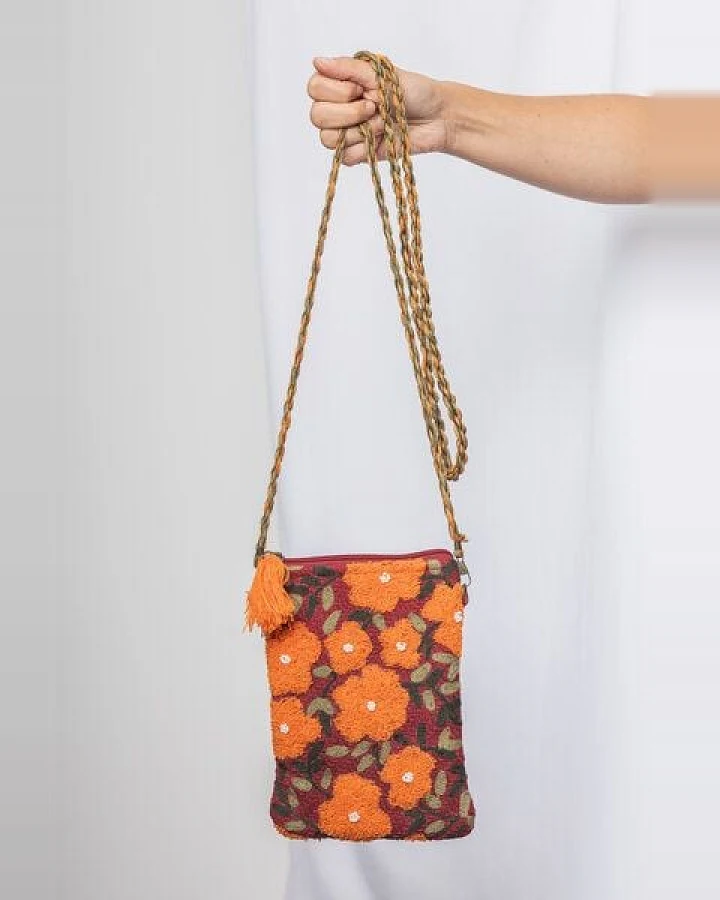 TRANQUILLO Umhängetasche in floralen Designs 20 x 14 cm
