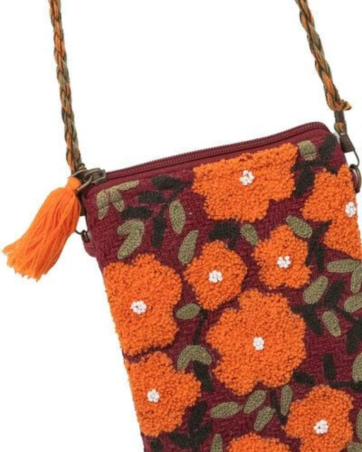 TRANQUILLO Umhängetasche in floralen Designs 20 x 14 cm – Ansicht 3