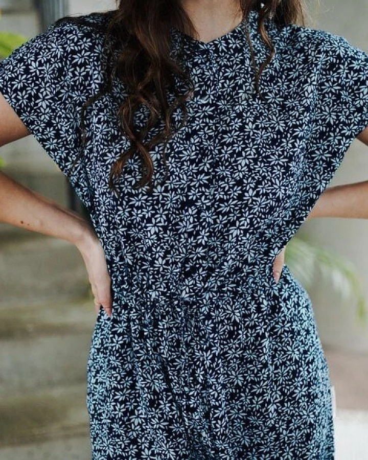 NORDLICHT Blusenkleid Lotta mit Blumenmuster aus 100% Ecovero