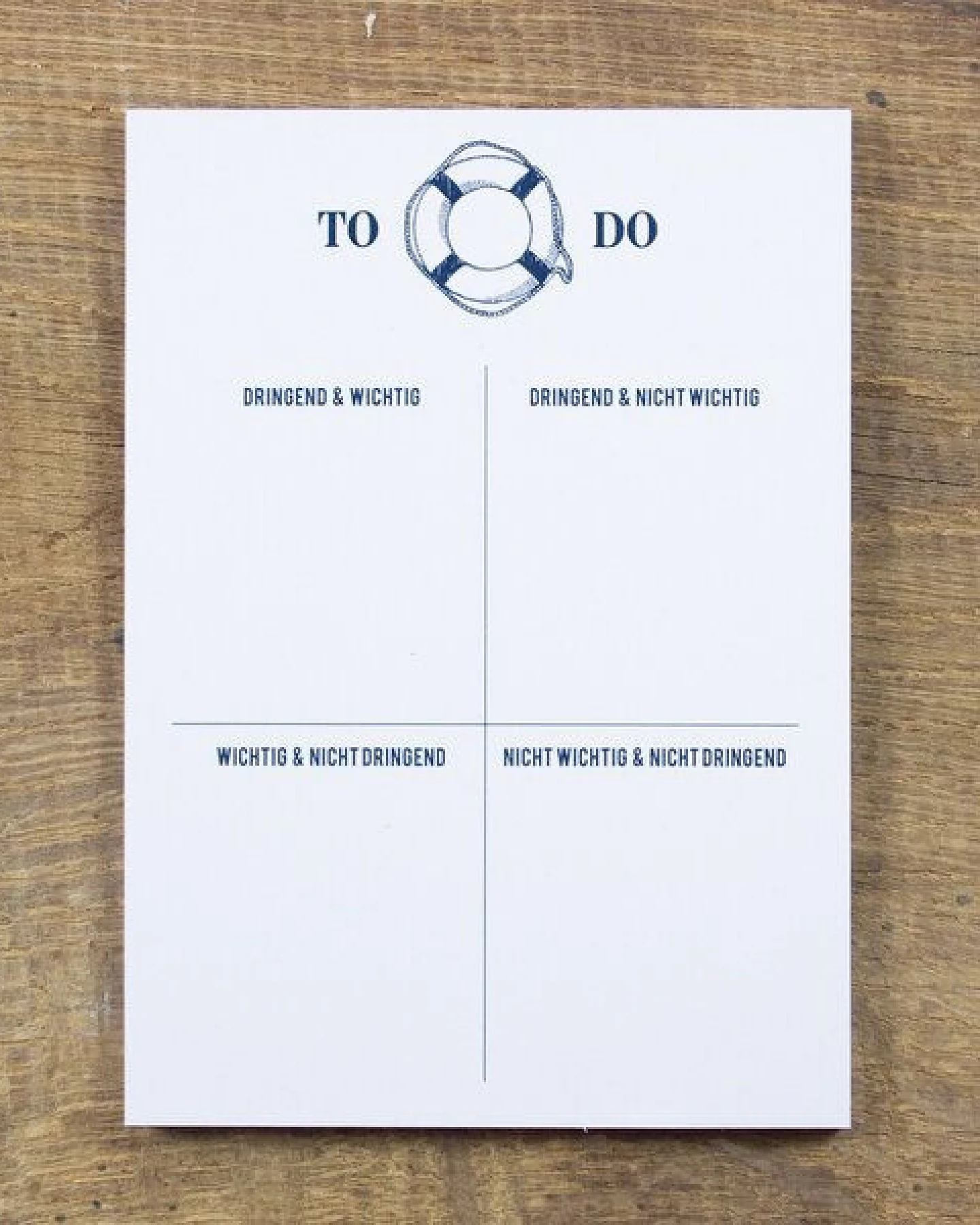 Bow & Hummingbird Maritimer Notizblock To Do aus Recyclingpapier – Ansicht 2