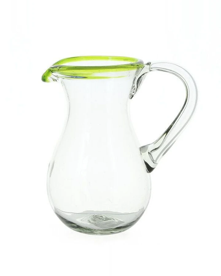 GLOBO Fair Trade Krug JARRA aus Recyclingglas, mundgeblasen, verschiedene Designs