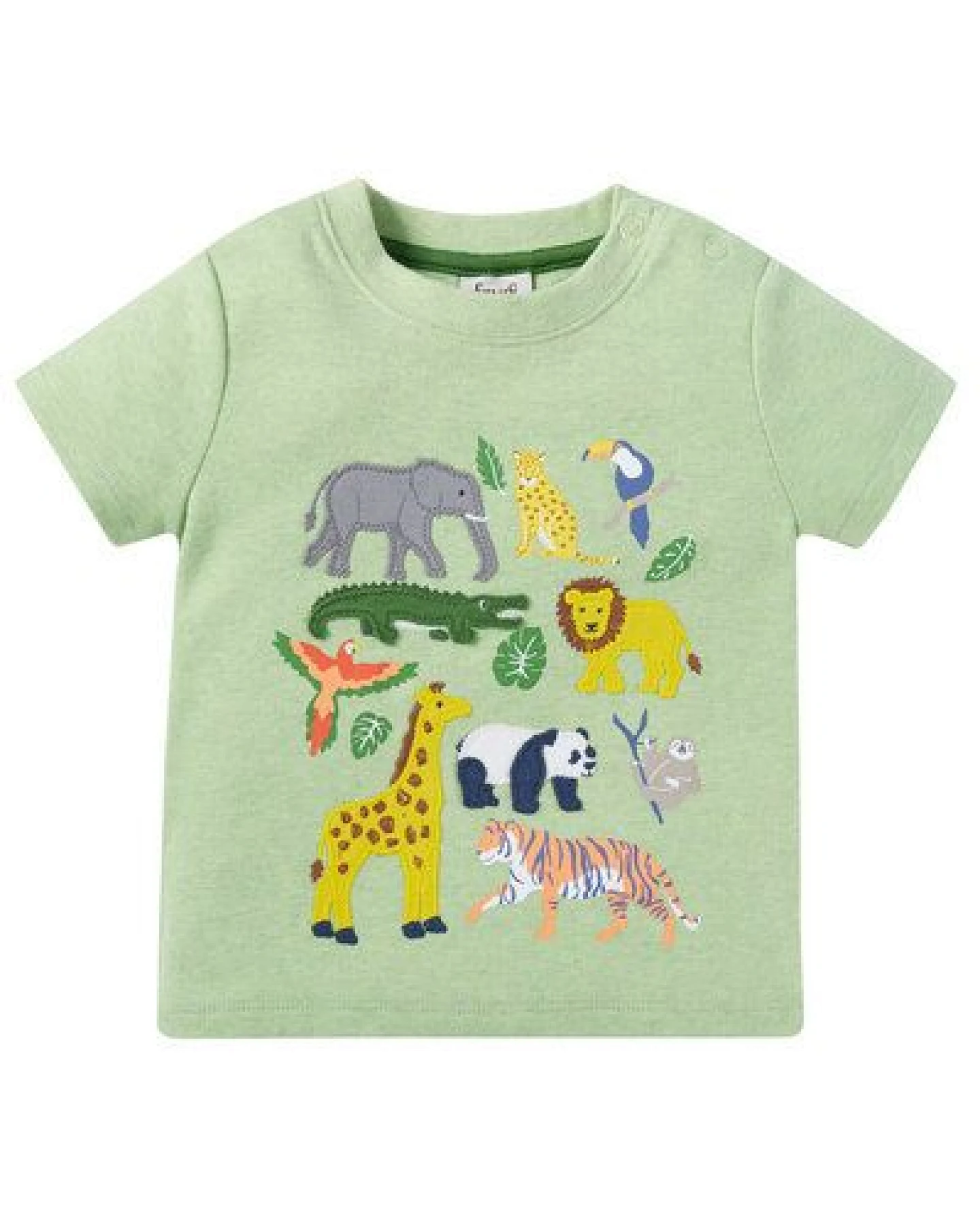 Frugi T-Shirt mit wilden Tieren, Kurzarm – Ansicht 2