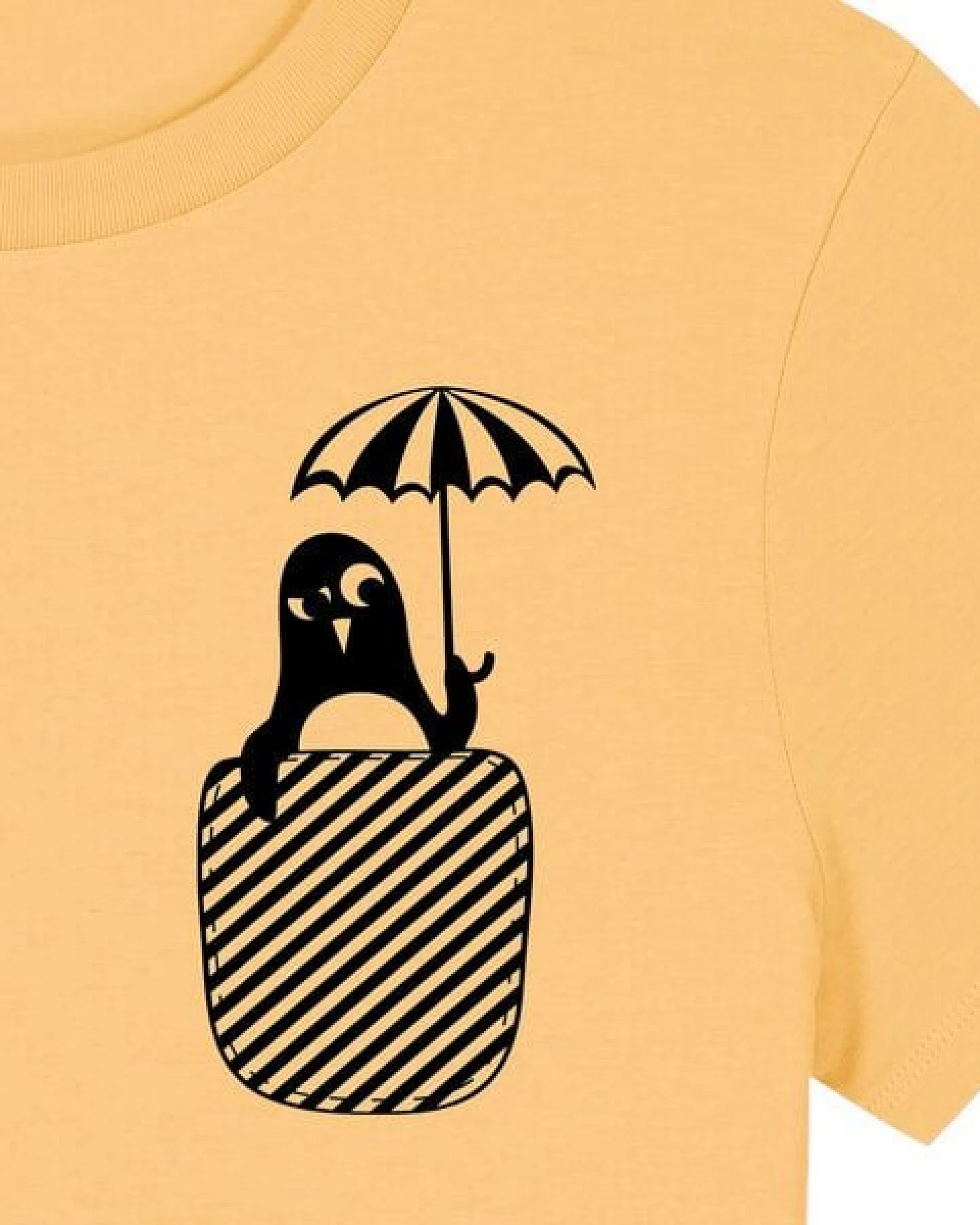 päfjes Pinguin Paul mit Schirm - Fair Bio Vegan - Frauen T-Shirt – Ansicht 3