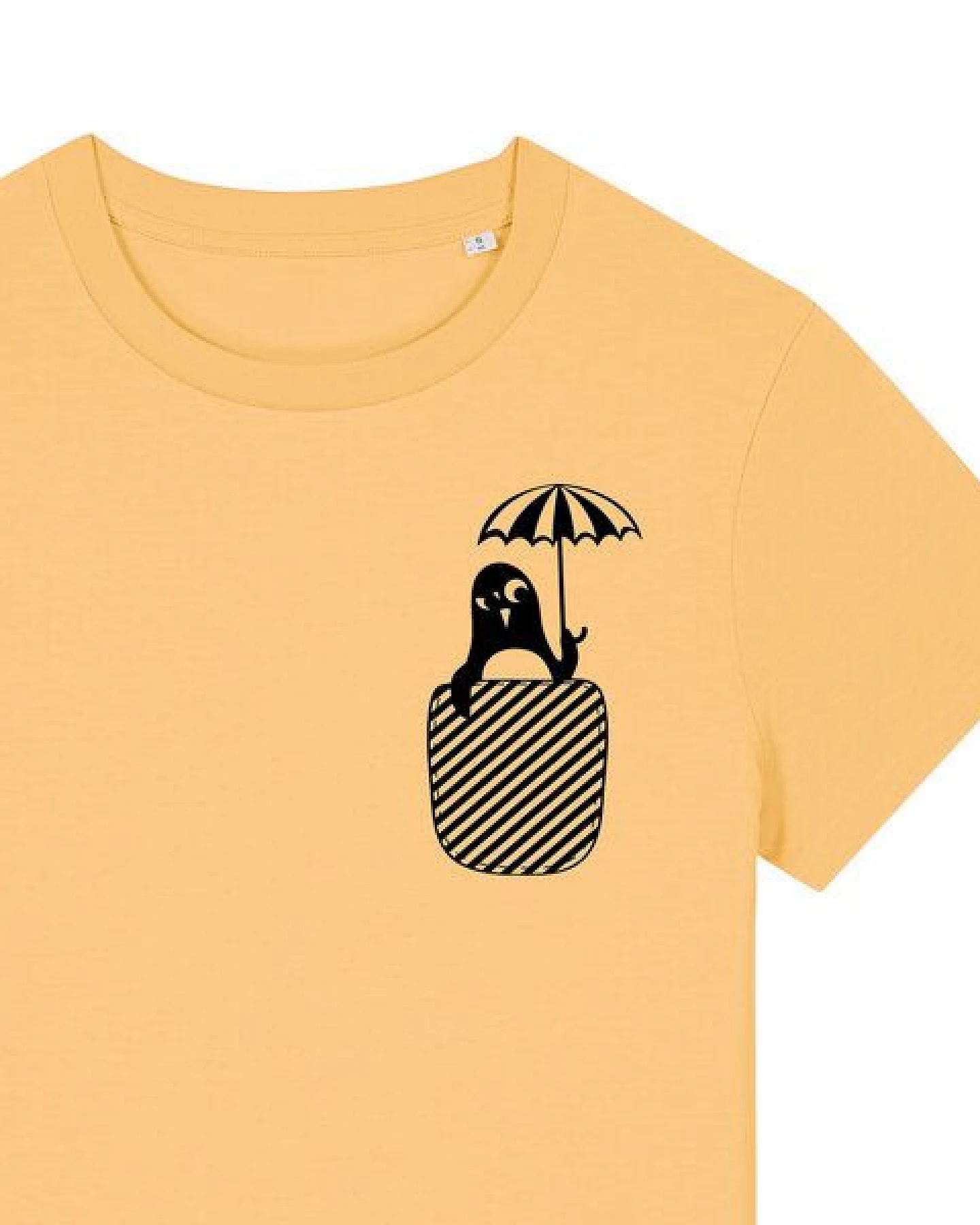 päfjes Pinguin Paul mit Schirm - Fair Bio Vegan - Frauen T-Shirt – Ansicht 2