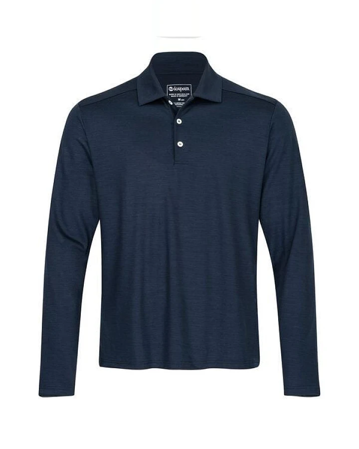 Kaipara - Merino Sportswear URBAN Merino Poloshirt Herren Langarm Regular 200