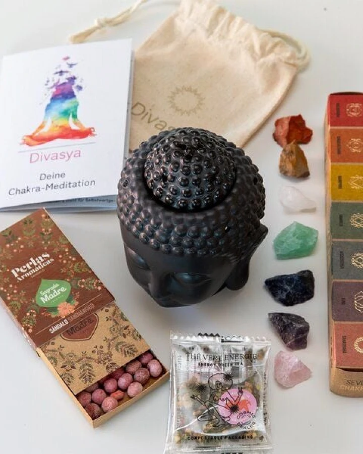 Divasya Geschenkset "Chakra Meditation"- spirituelles Erlebnis in Geschenkbox