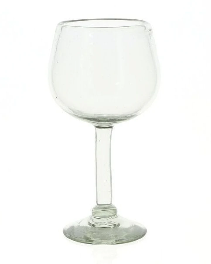 GLOBO Fair Trade Weinglas aus Recyclingglas, mundgeblasen, verschiedene Designs