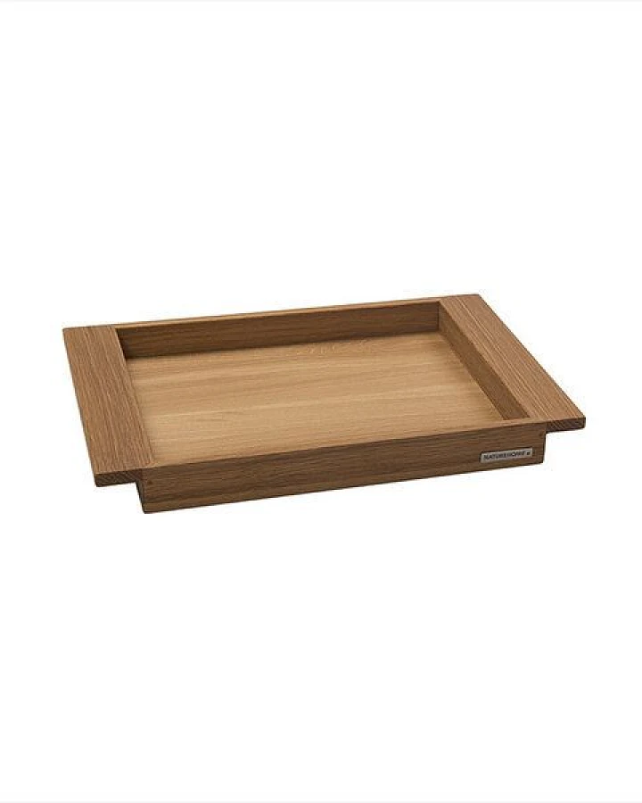 NATUREHOME Tablett Holz Eiche Holz Serviertablett Handarbeit Serie NH-E 3 Größen