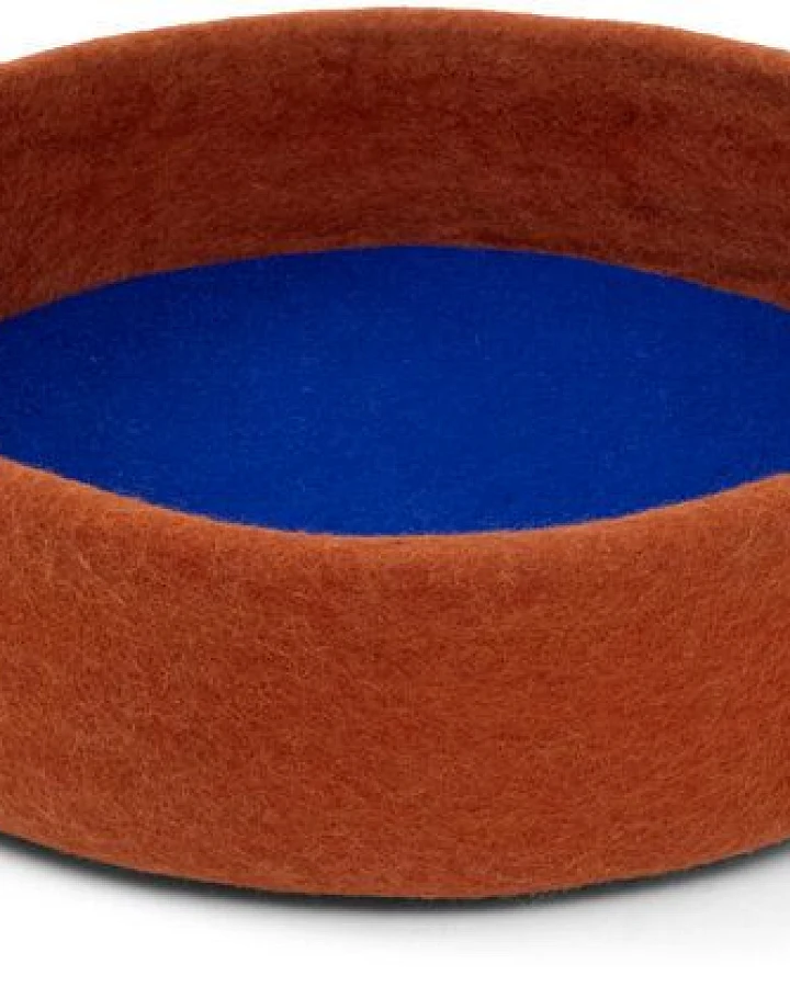 Rostrot, Royalblau