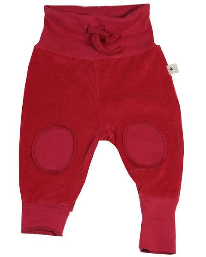 Leela Cotton Baby Nickyhose mit Bündchen Farbe rot