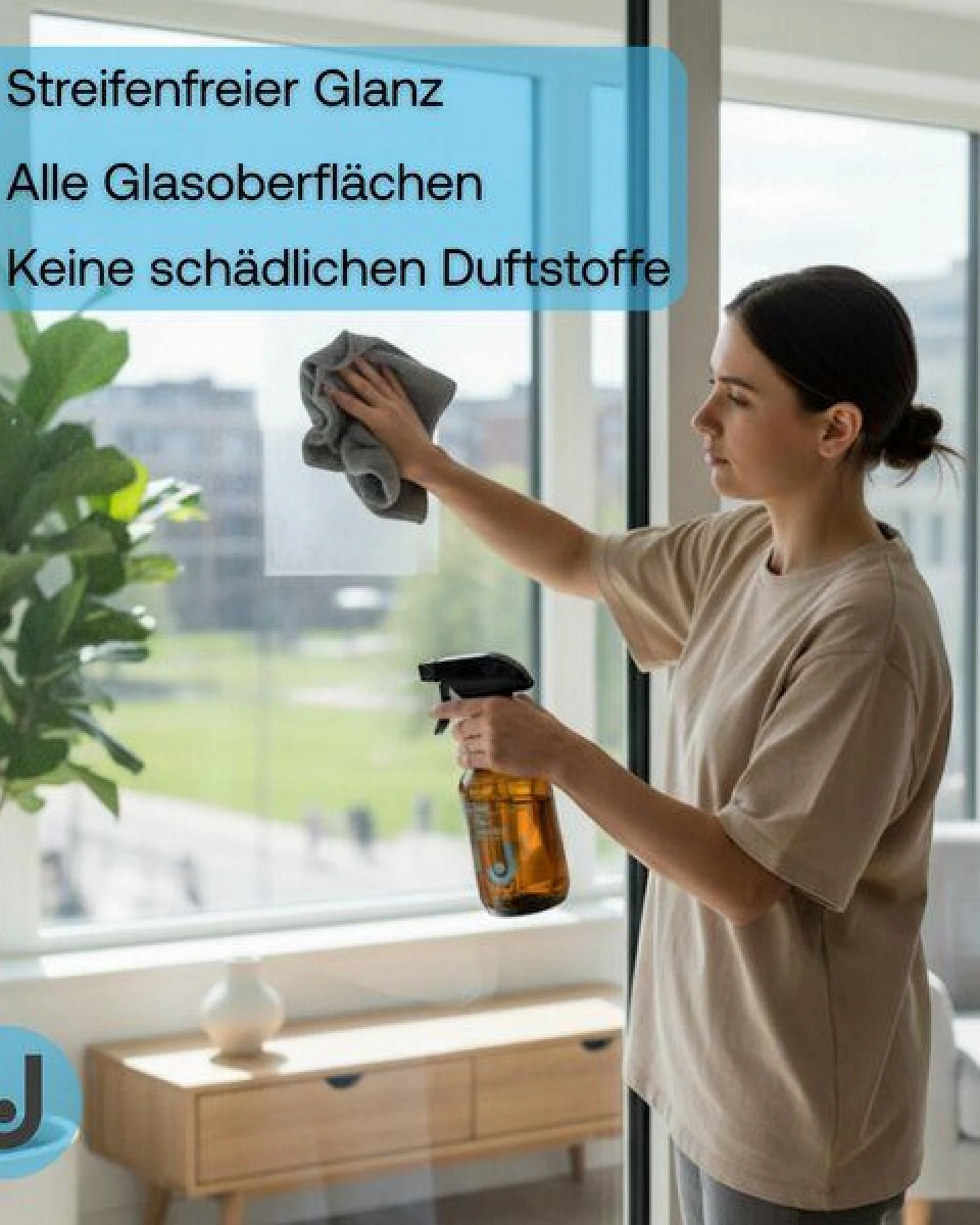 Joaloka 4 Glasreiniger-Tabs - Nachfüllpack - ergibt 2 Liter Reiniger (4 x 500 ml) – Ansicht 2